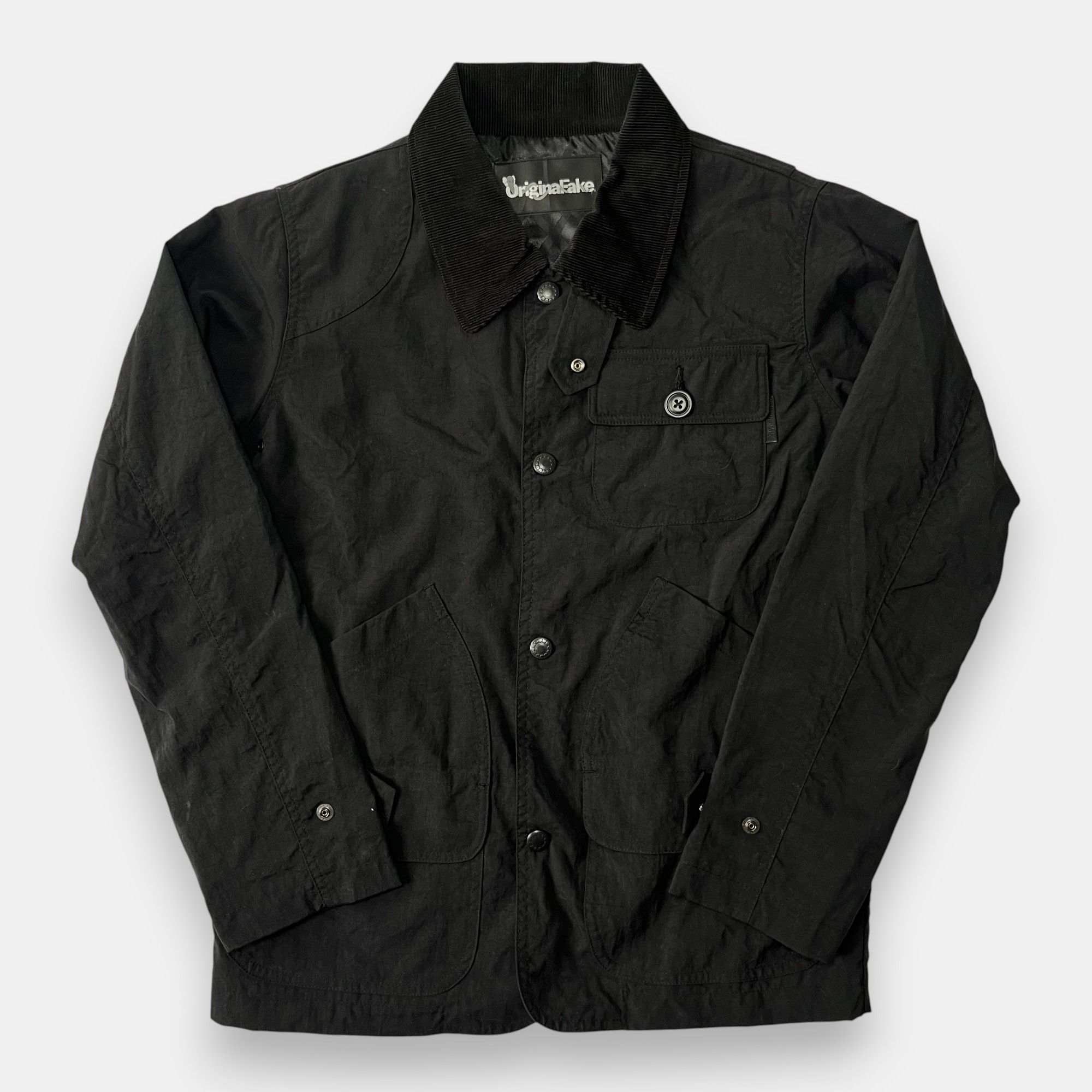 Original Fake OriginalFake Black Jacket with Corduroy Collar Size US S / EU 44-46 / 1 - 1 Thumbnail