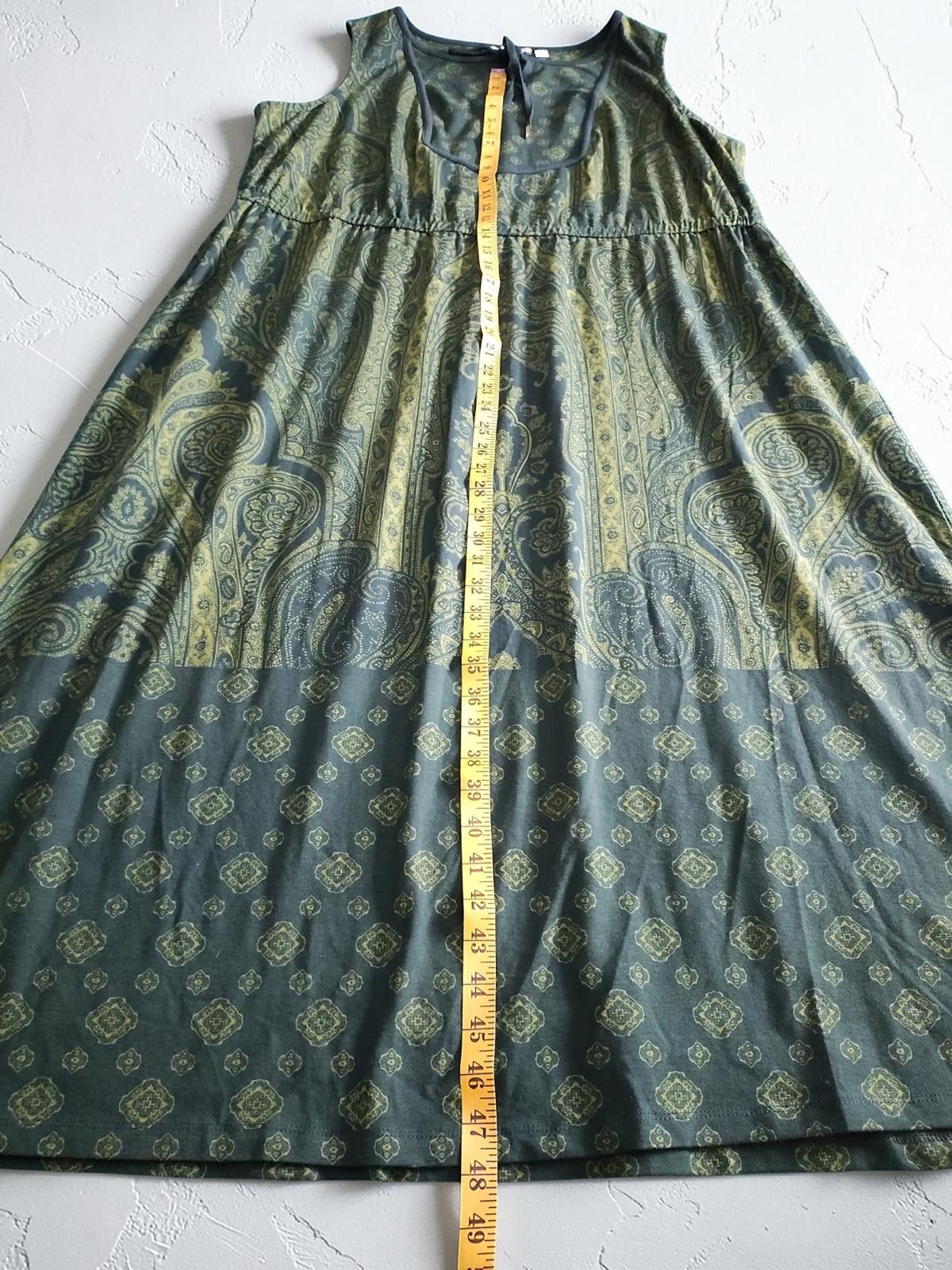 Other Isaac Mizrahi Live! Sleeveless Dress Size 2XP Green Paisley Size XXL / US 16-18 / IT 52-54 - 7 Thumbnail