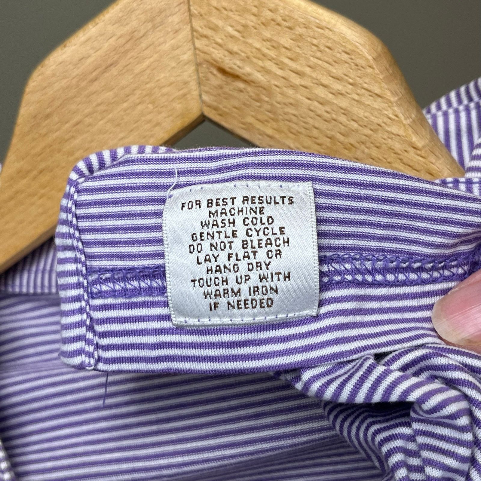 Peter Millar Peter Millar Pinstriped Polo Collared Shirt XL Size US XL / EU 56 / 4 - 4 Thumbnail