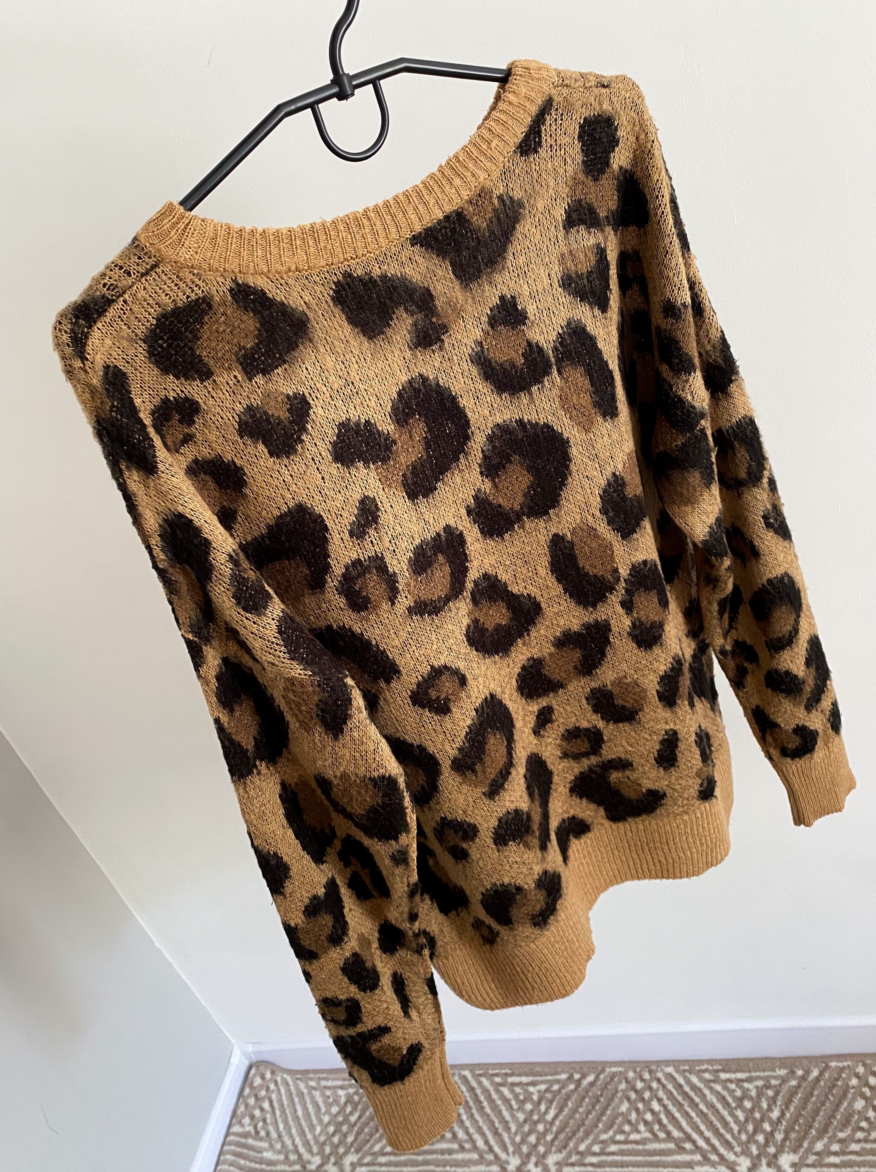 Japanese Brand Japanese vintage Leopard Mohair Unisex Knit Sweater Size US S / EU 44-46 / 1 - 7 Thumbnail
