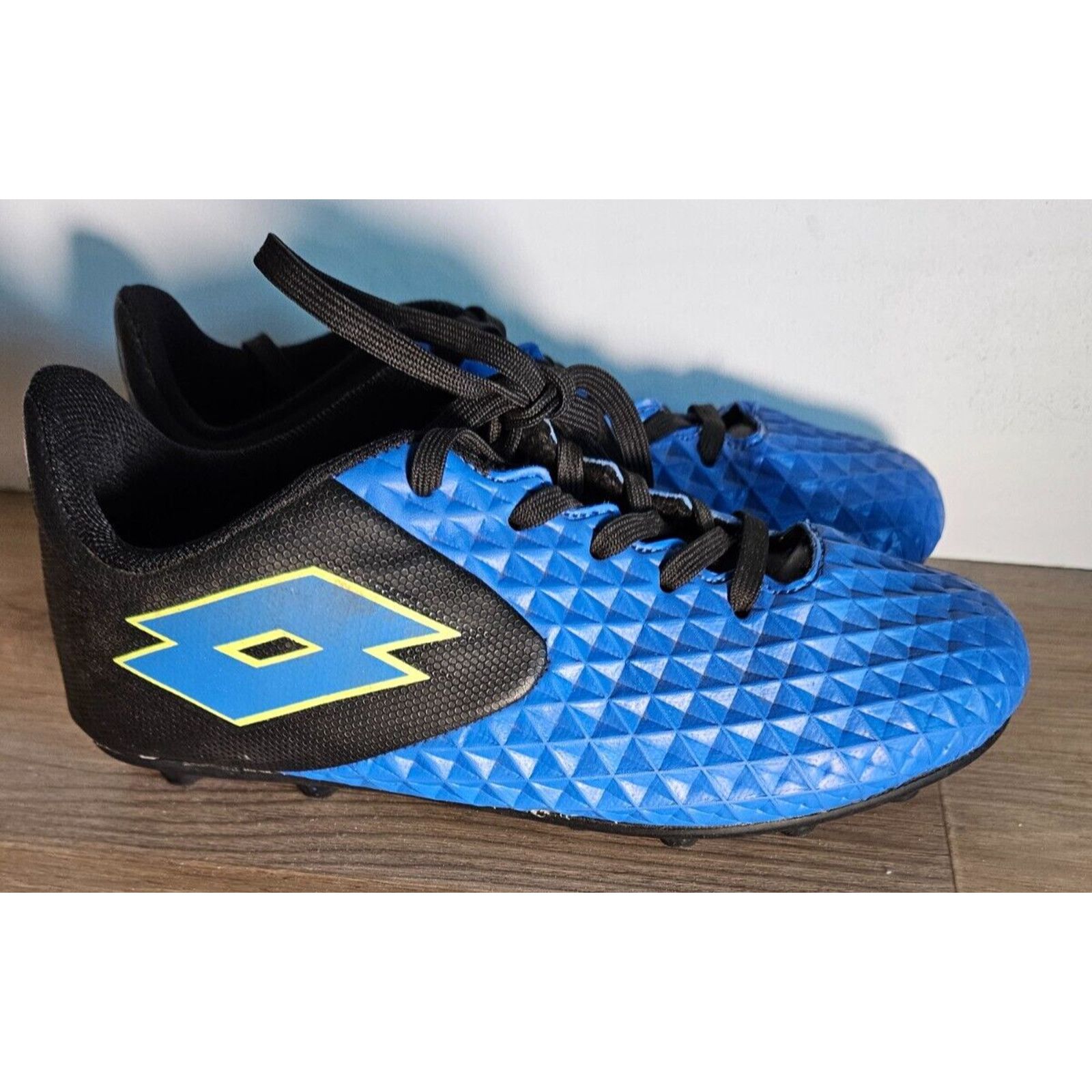 Lotto Sport Lotto Forza Elite II FG Soccer Cleats Blue/Black Size 3 Size US 5 / EU 37 - 1 Thumbnail