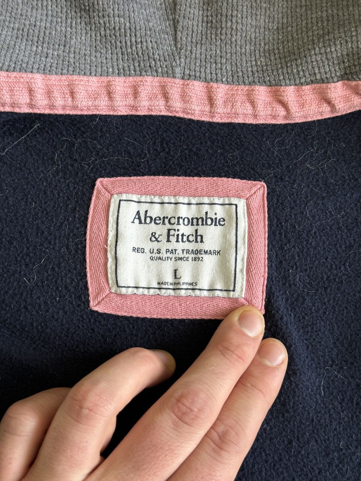 Abercrombie & Fitch Vintage y2k Abercrombie & Fitch Fur Zip Hoodie Ifsixwasnine Size L / US 10 / IT 46 - 7 Thumbnail
