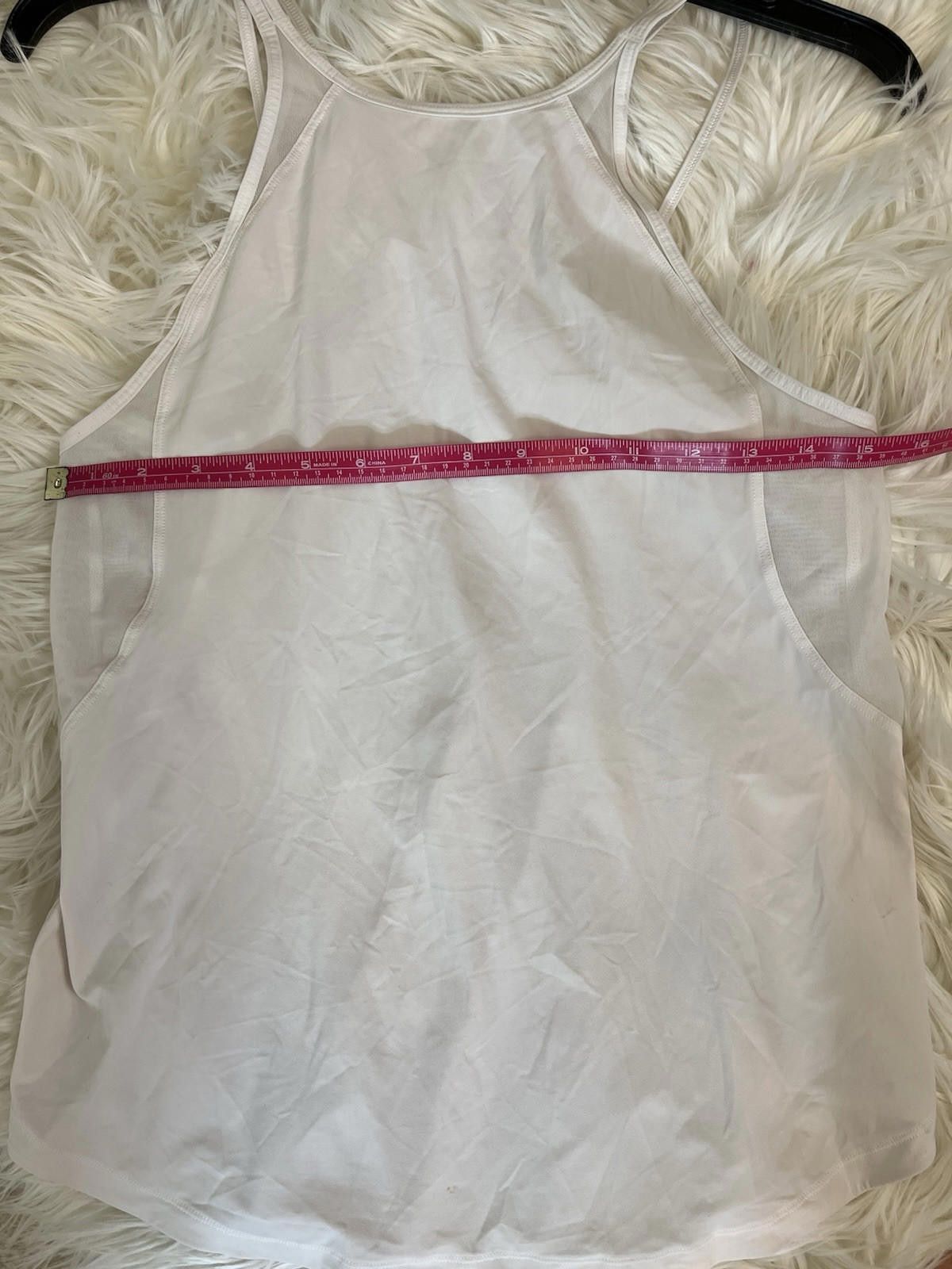 Designer Lululemon Tank Top White Lightweight Sheer Estimated Sz6 Size S / US 4 / IT 40 - 5 Thumbnail