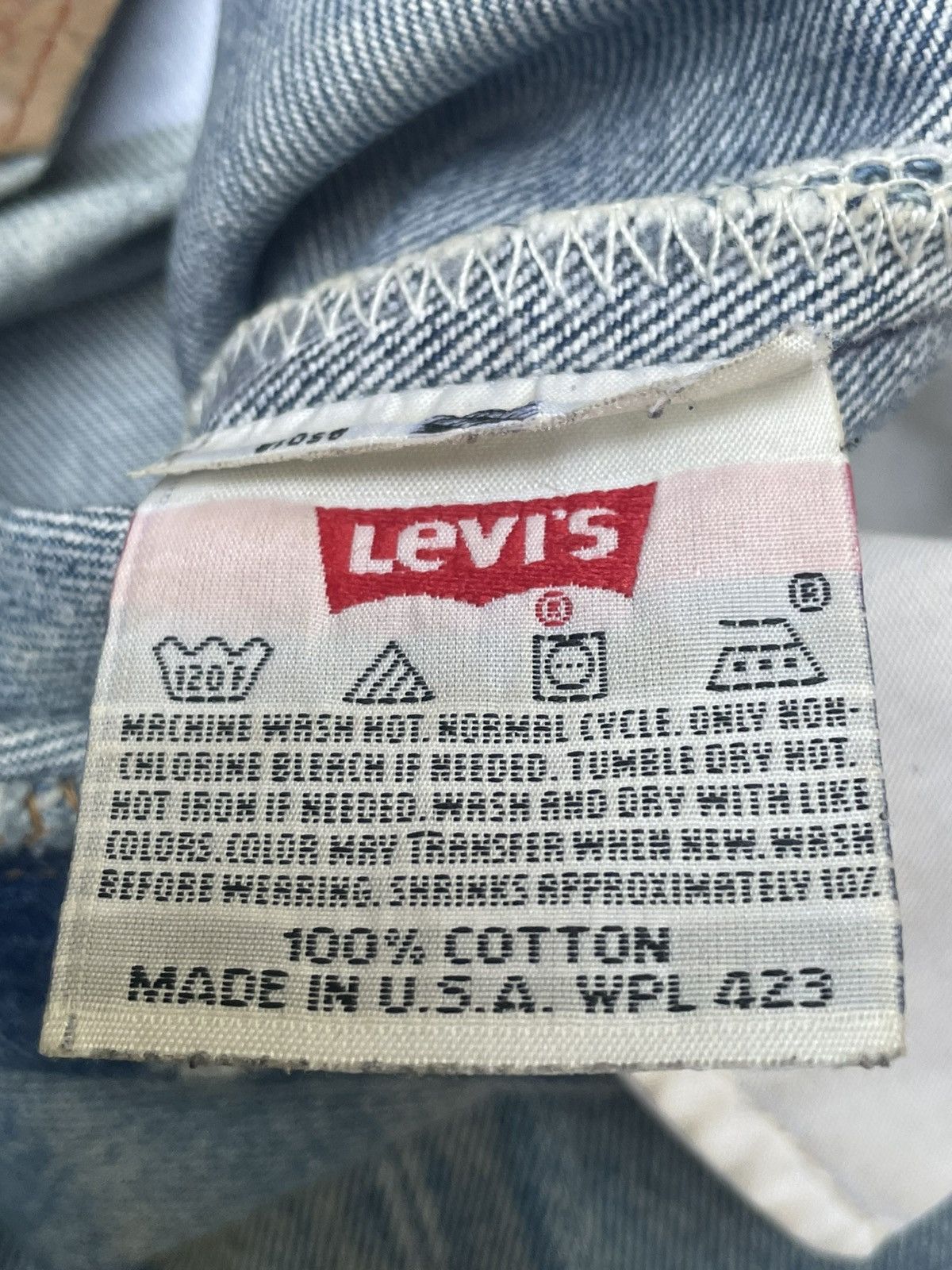 Levi's Vintage Clothing Vintage 1994 Levis 501XX Faded Distresed Size US 34 / EU 50 - 19 Thumbnail