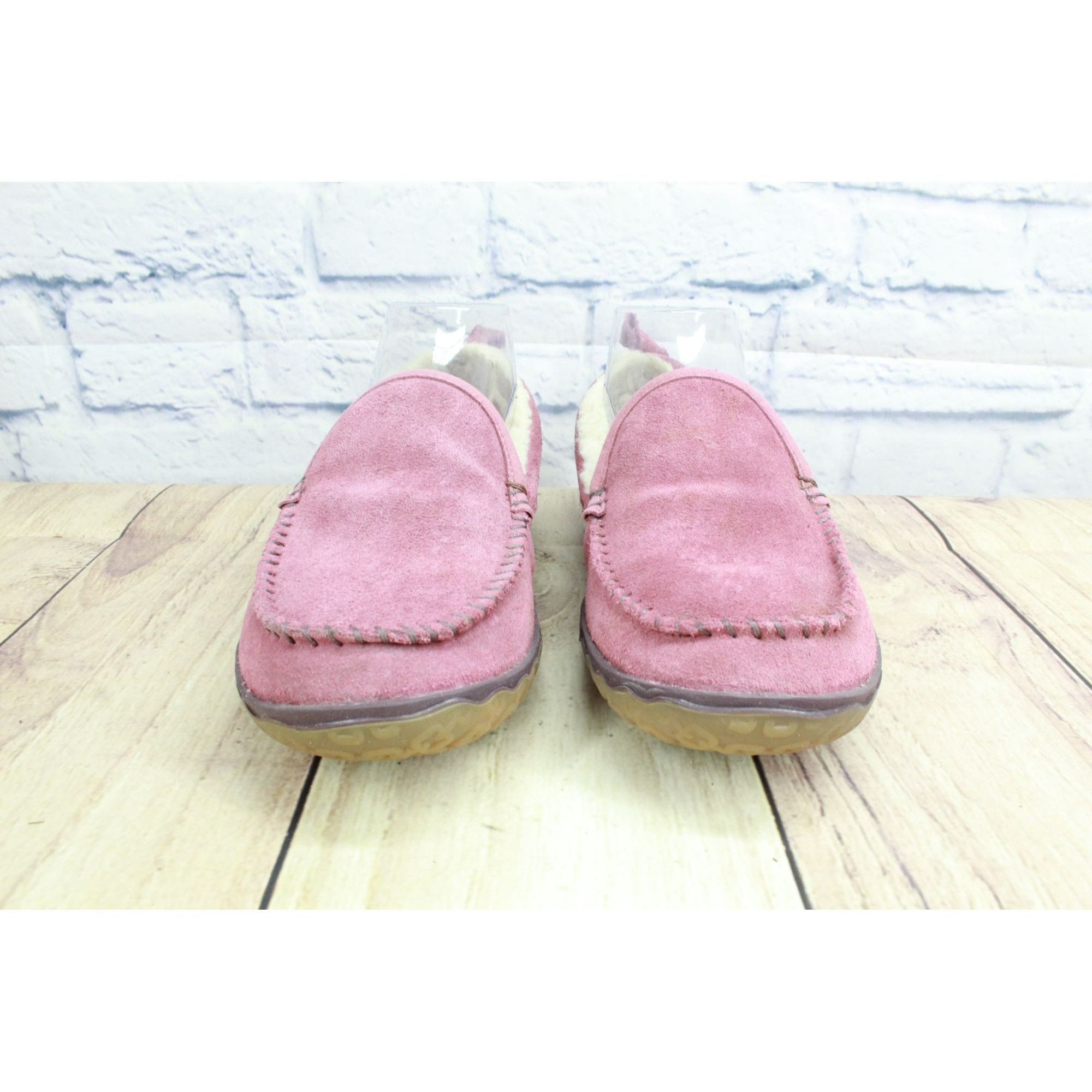 L.L. Bean LL Bean Women's Fleece Lined Mountain Moccasin Slippers Size US 7 / IT 37 - 4 Thumbnail