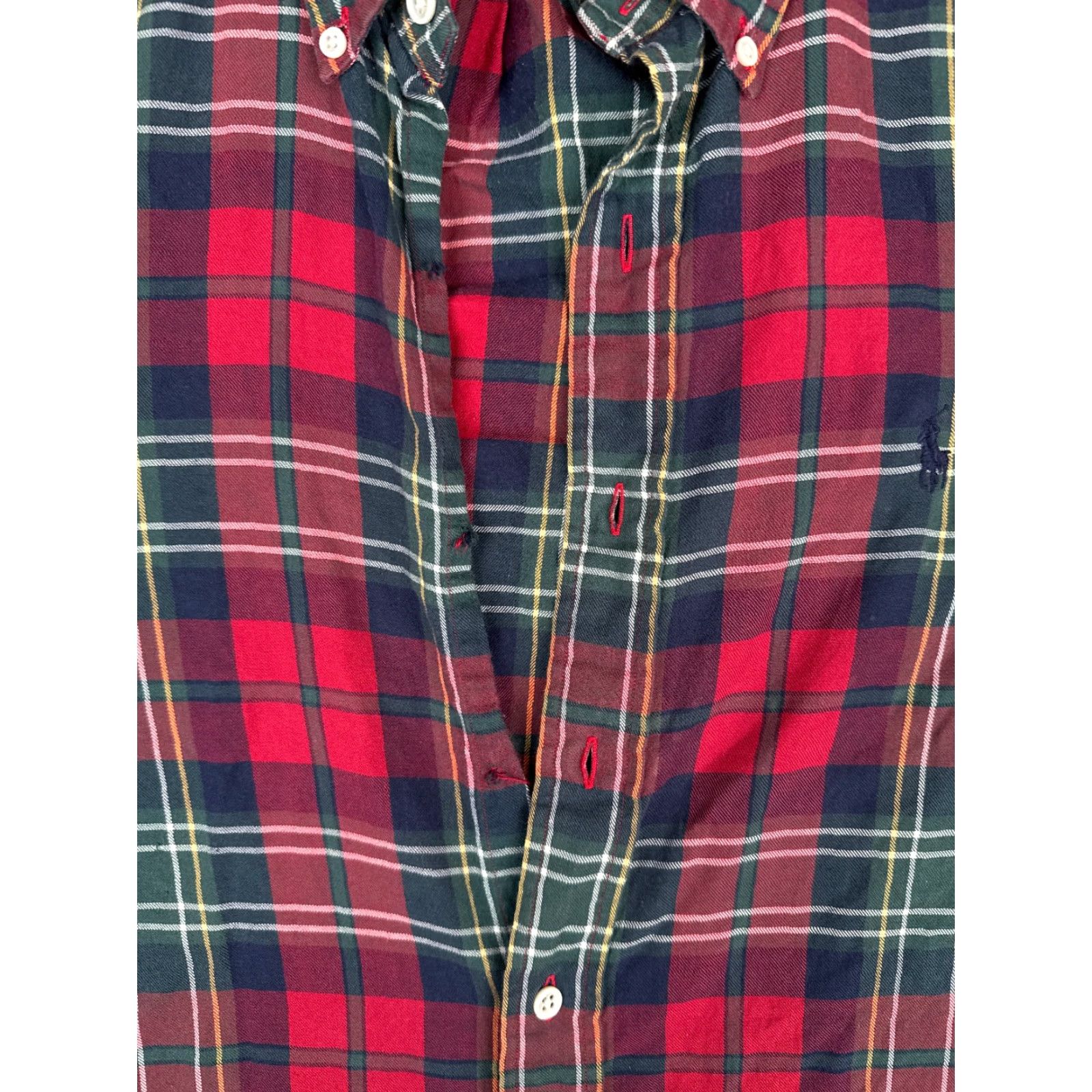Polo Ralph Lauren Polo Ralph Lauren Shirt Men Large Red Plaid Button-Up Long Sleeve Cotton VINTAGE Size US L / EU 52-54 / 3 - 6 Thumbnail