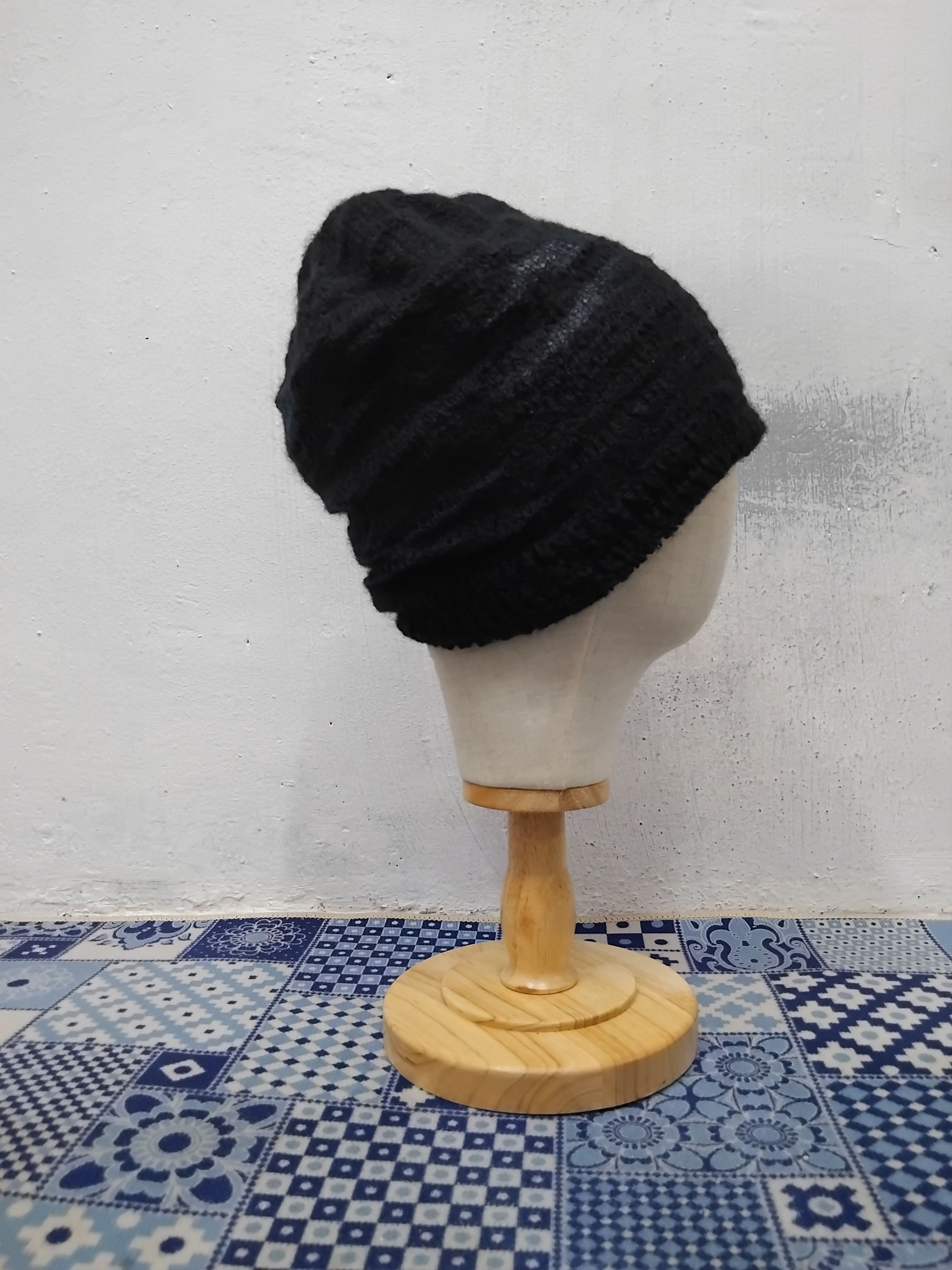PPFM 💥Ships jet blue Japanese brand black beanie Size ONE SIZE - 5 Thumbnail