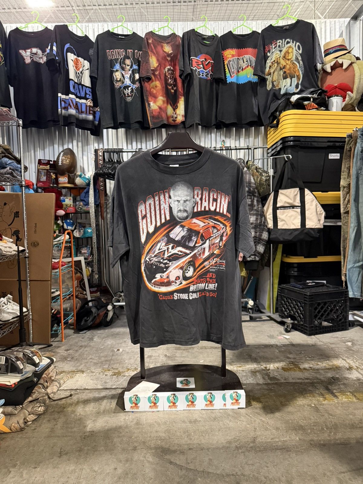 WWF 90s Vintage WWF Stone Cold Racing Tee XL Size US XL / EU 56 / 4 - 1 Thumbnail