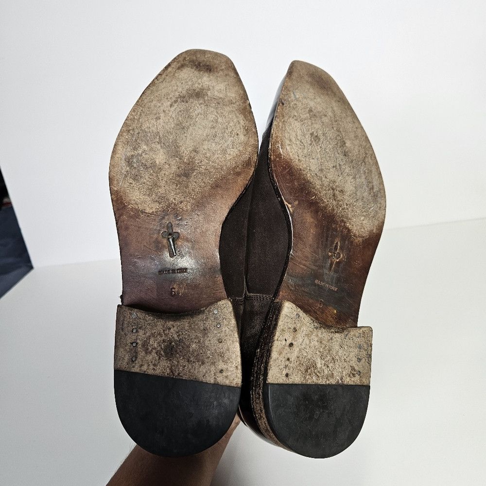 Paciotti Cesare Paciotti Brown Suede & Patent Leather Tuxedo Shoes Size US 6.5 / EU 39-40 - 9 Thumbnail