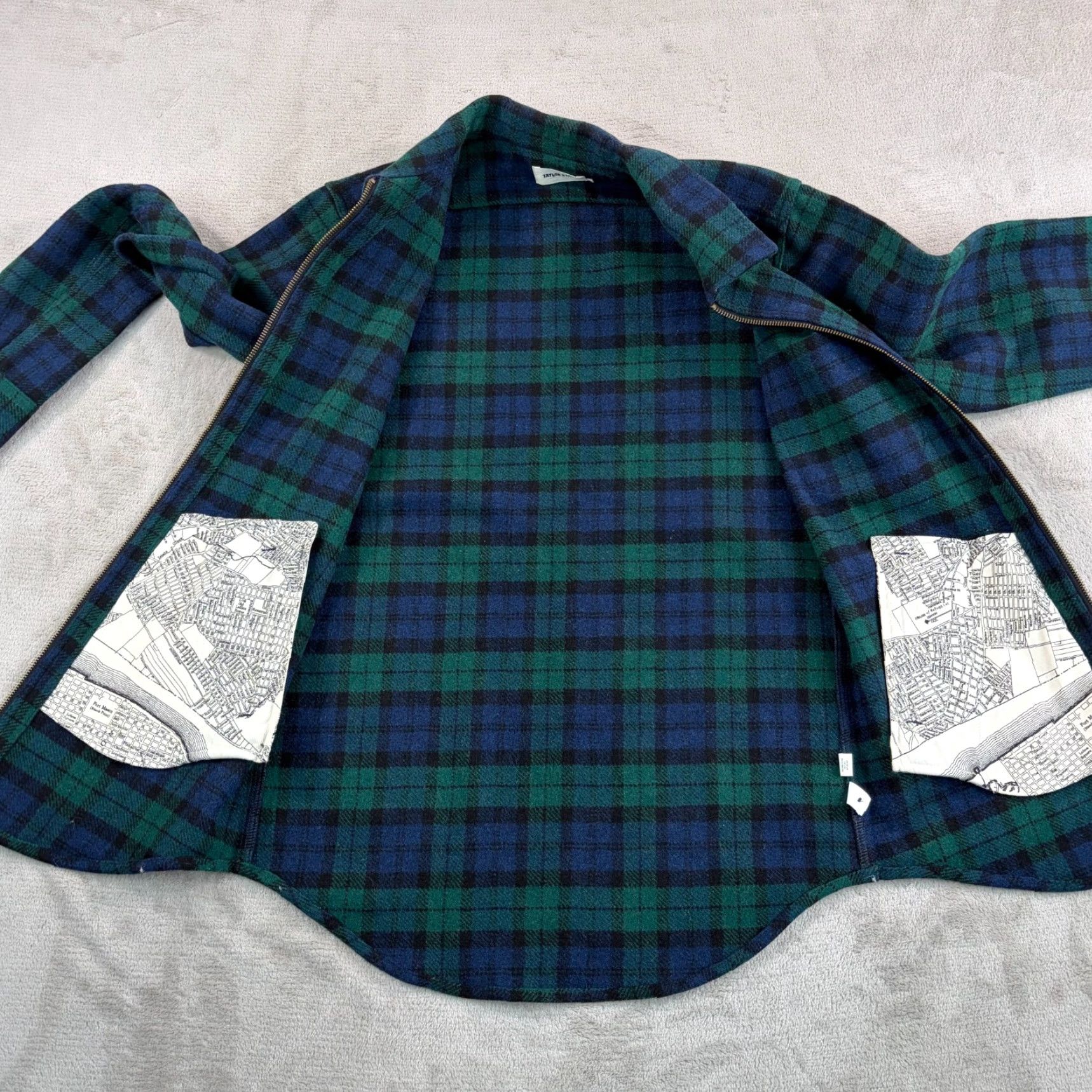 Taylor Stitch TAYLOR STITCH Coit Jacket in Blackwatch Men XL Regular Wool Blend Zip Up Overcoat Long Plaid 390? Size US XL / EU 56 / 4 - 4 Thumbnail