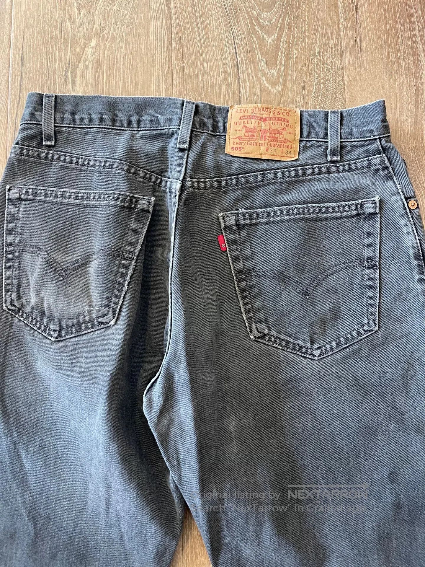 Other Vintage Levi's 505 Black Jeans. Size US 31 - 4 Thumbnail