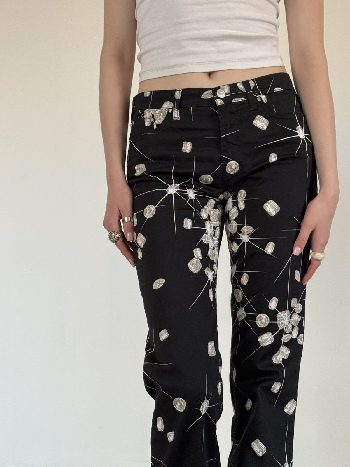Versace Versace Diamond Archival Pants New Size 31" - 2 Thumbnail