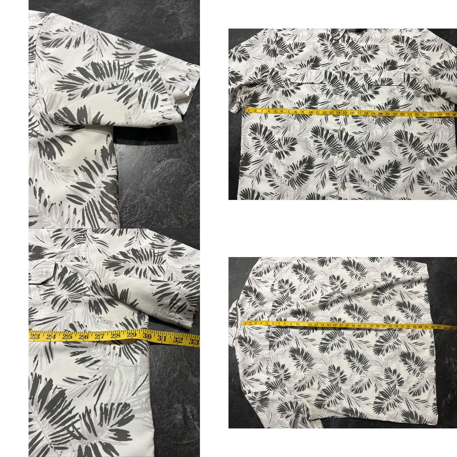 Chaps Chaps Hawaiian Shirt 3XB Short Sleeve Floral Button-Up White Big & Tall Mens Women? No. Size US XXL / EU 58 / 5 - 9 Thumbnail