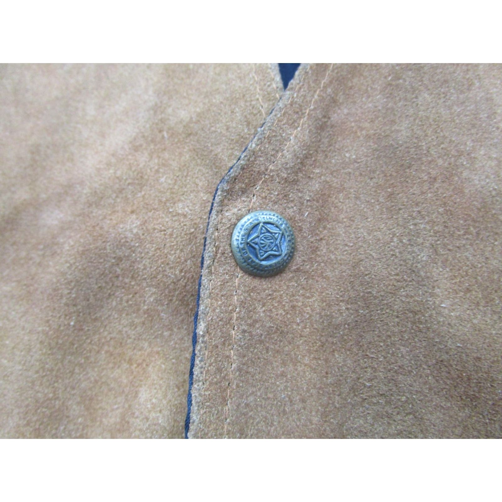 Vintage VINTAGE Paragraff Leather Vest XL Brown Suede Adjustable Western Men's Size US XL / EU 56 / 4 - 5 Thumbnail