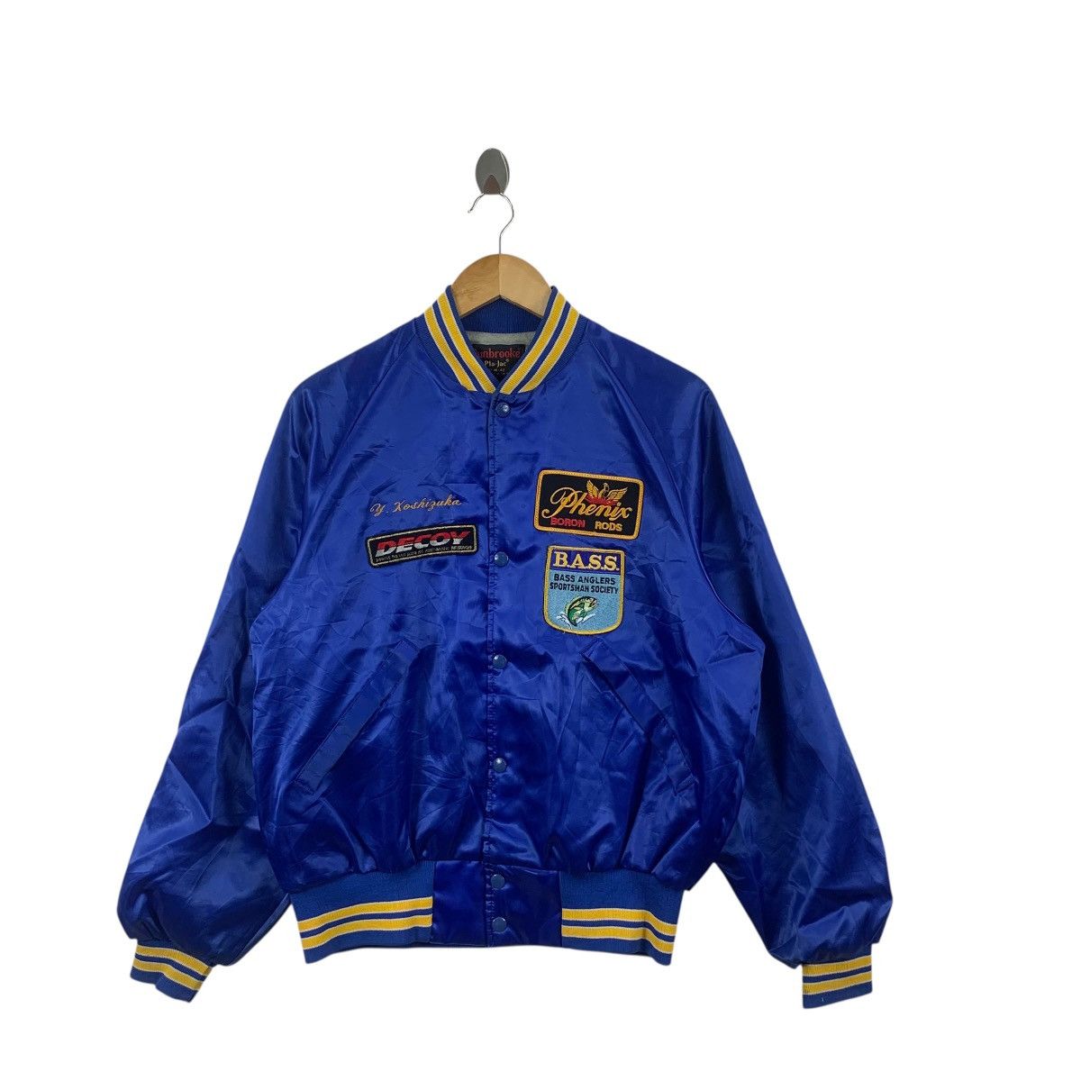 Phenix Vintage PHENIX BORON RODS Fishing Bass Patch Varsity Jacket Size US M / EU 48-50 / 2 - 3 Thumbnail