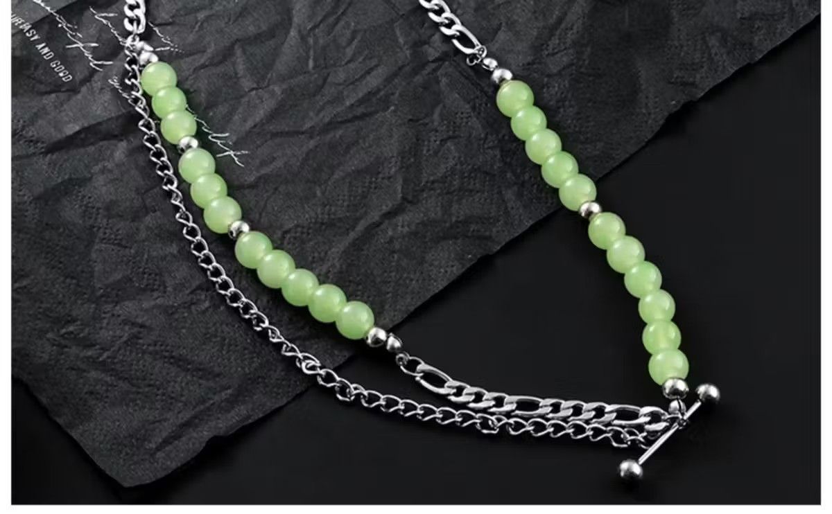 Jewelry × Vintage vintage jade necklace Size ONE SIZE - 3 Thumbnail