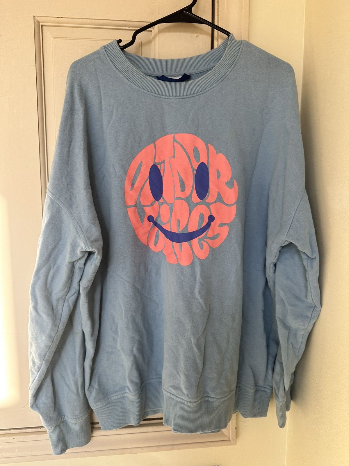 Outdoor Voices Outdoor Voices Blue Smile Crewneck Size US L / EU 52-54 / 3 - 1 Thumbnail
