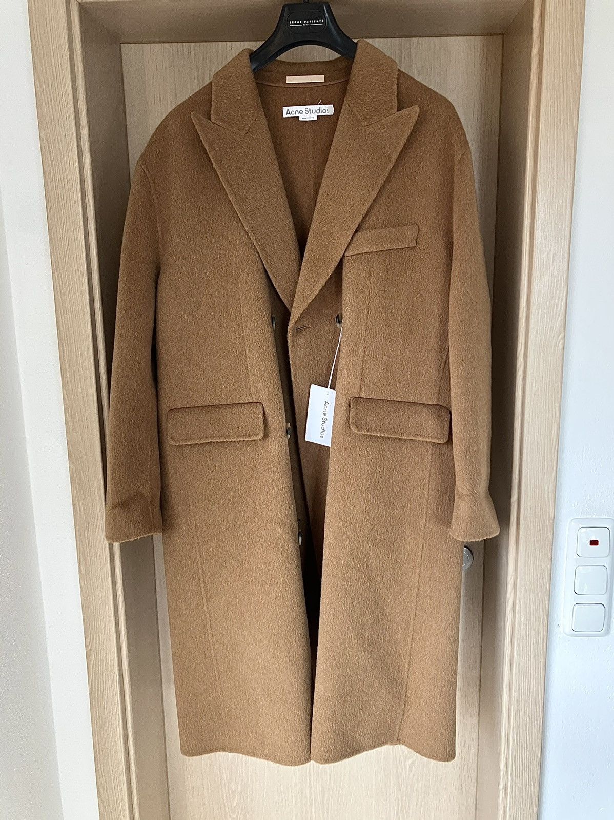 Acne Studios Acne Studios: Alpaca/ Wool Coat - Camel Size L / US 10 / IT 46 - 1 Thumbnail