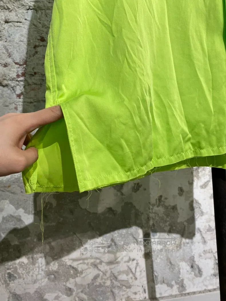 Martine Rose Martine Rose Neon Green Fake Two-Piece Shirt Size US XS / EU 42 / 0 - 7 Thumbnail