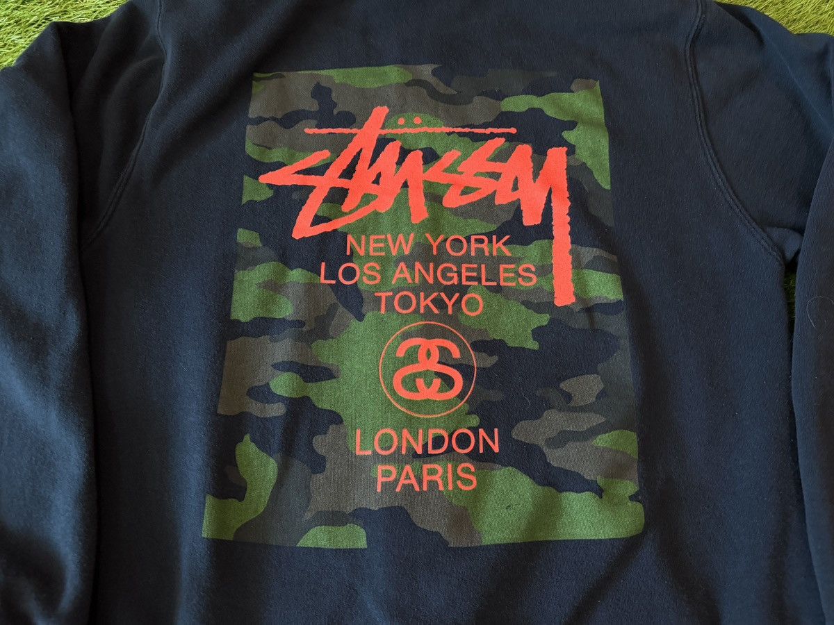 Stussy Vintage Stussy Camo Zip Up Hoodie Black Size US M / EU 48-50 / 2 - 2 Thumbnail