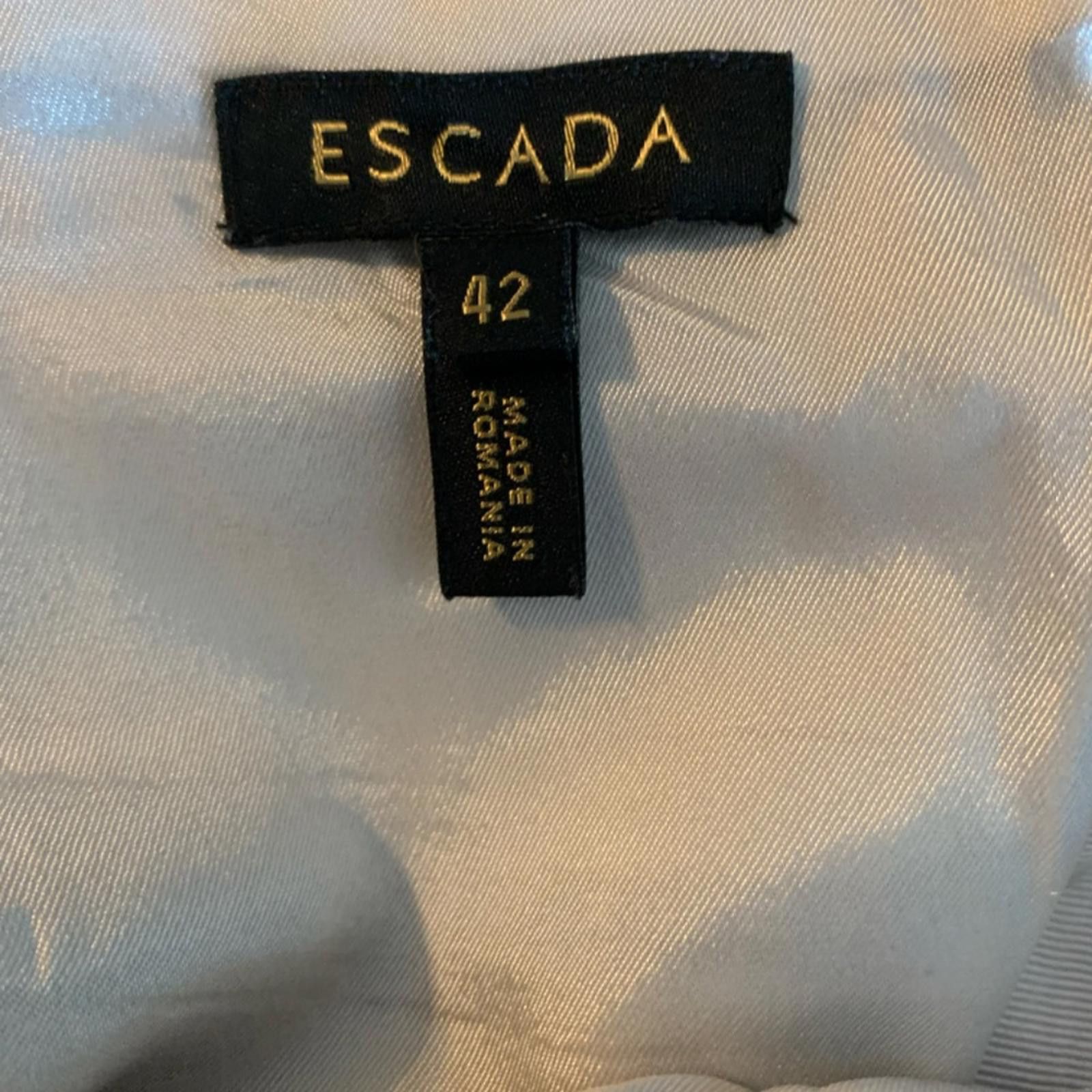 Escada Escada Pencil Skirt Denim Zipper Back Size 34" / US 12 / IT 48 - 3 Thumbnail