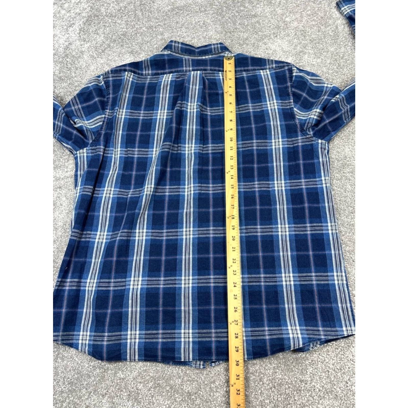 Brooks Brothers Brooks Brothers Plaid Flannel Shirt Mens XL Blue Cotton Button-Up Casual Size US XL / EU 56 / 4 - 7 Thumbnail