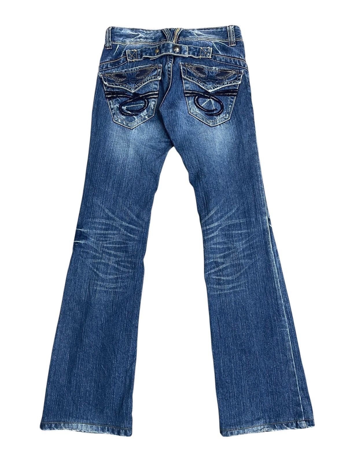 Japanese Brand Red Pepper Jeans Flare Streetwear Size 25" / US 0 / IT 36 - 2 Thumbnail