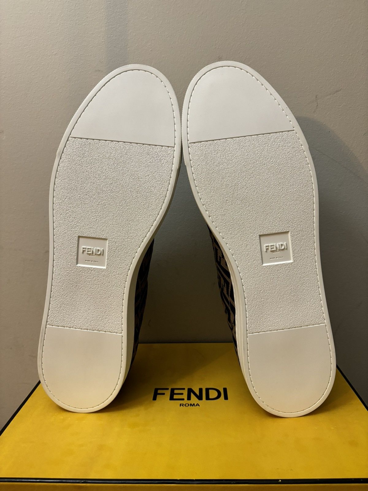Fendi Fendi Forever Allover FF Zucca Monogram Sneakers Brown Size US 13 / EU 46 - 6 Thumbnail