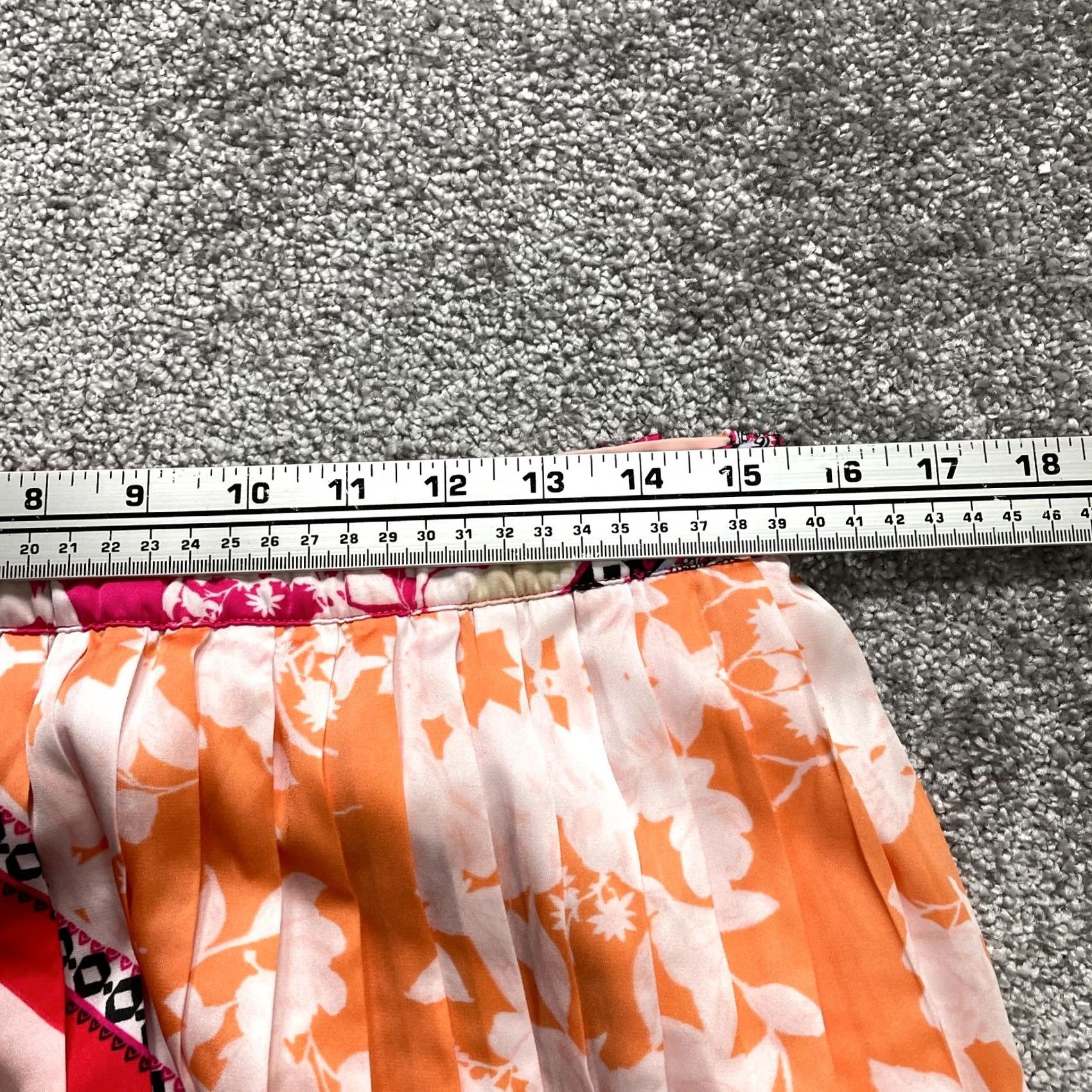 Vintage Chico's ALine Tropical Skirt Womens Skirt Midi Pleated Floral Pink 10P Petite Ladies Women’s Style: Tropical Size 32" / US 10 / IT 46 - 7 Thumbnail
