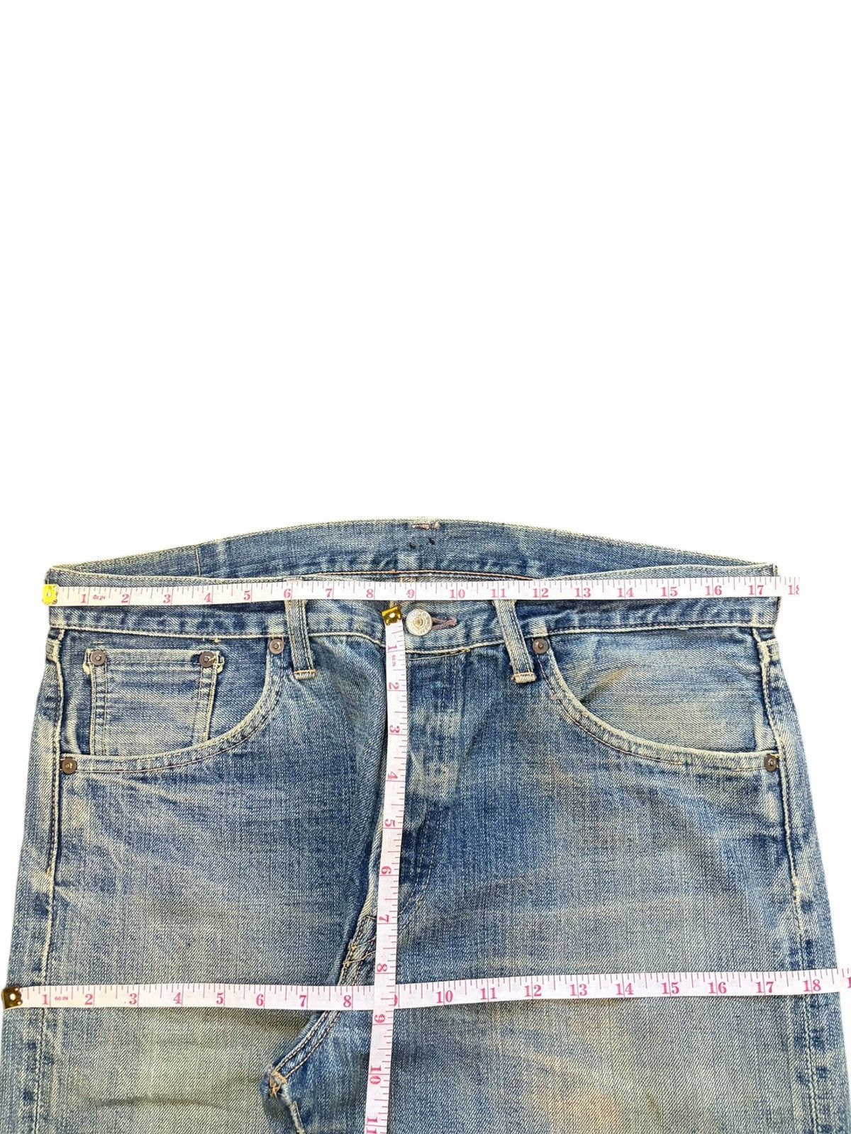 Studio D'Artisan Vintage Japanese Brand Mud Wash Selvedge Baggy Jeans Size US 35 - 6 Thumbnail