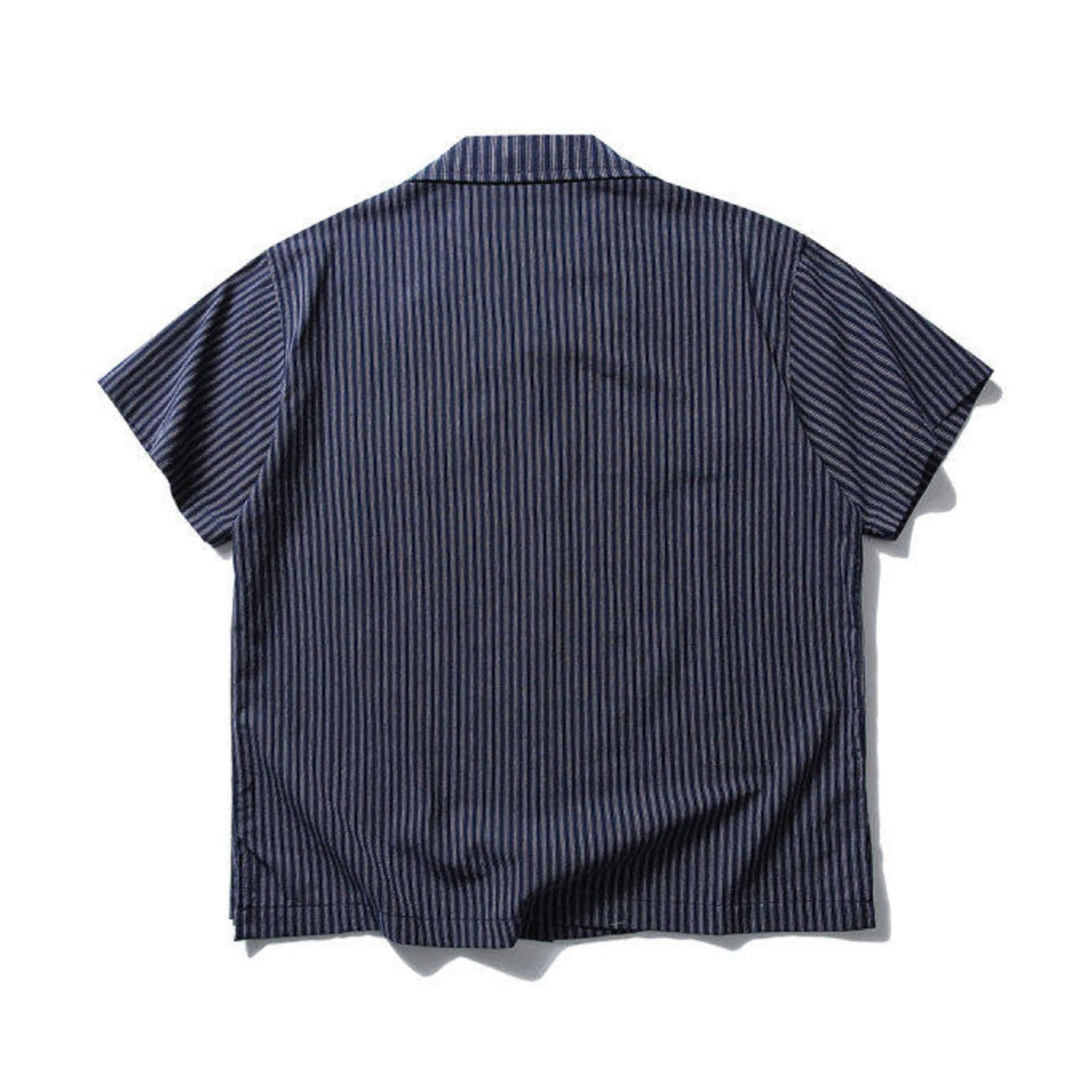 Vintage Striped Short Sleeve Button-Up Shirt by Butterfinger Size US M / EU 48-50 / 2 - 3 Thumbnail