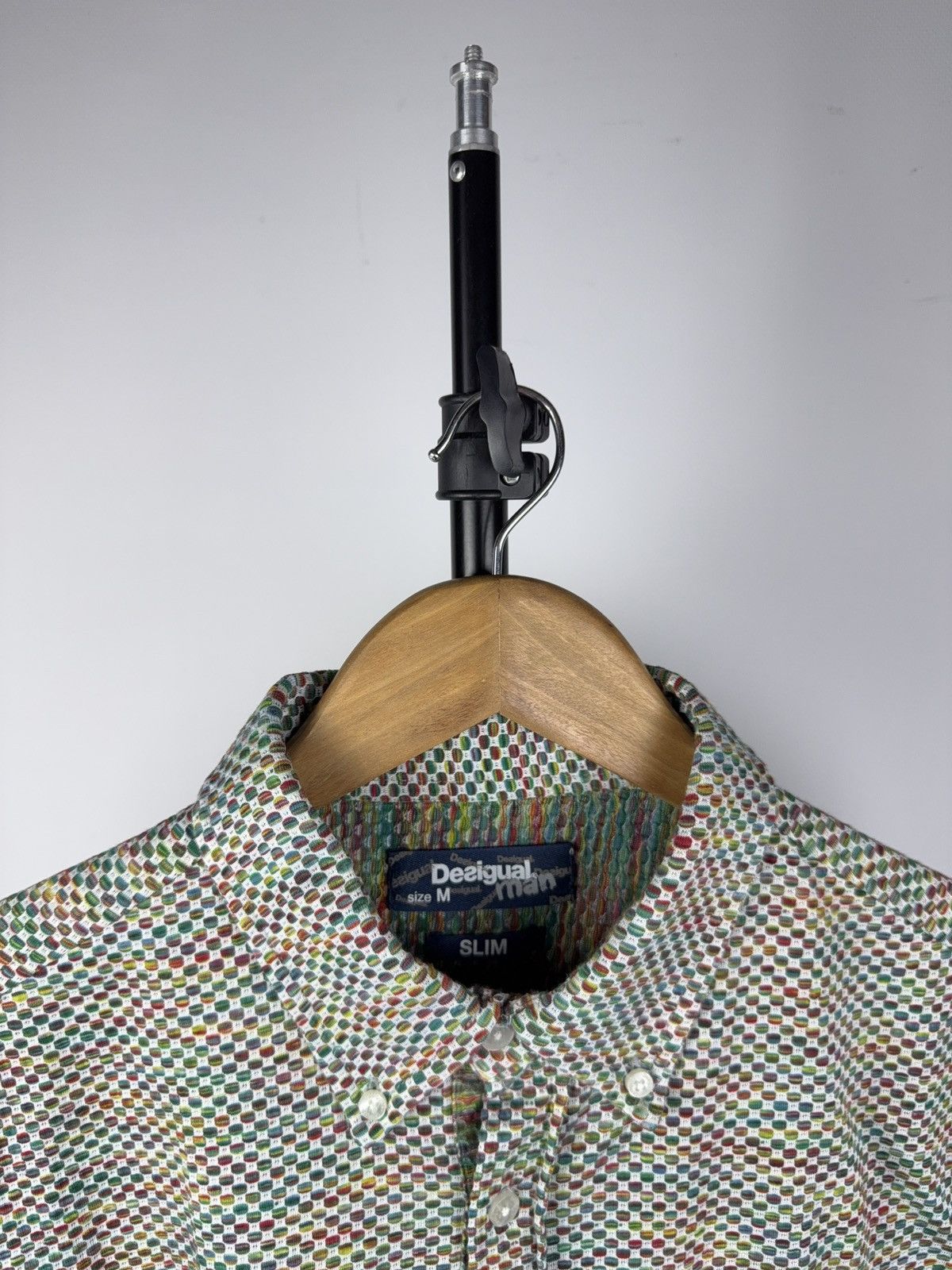 Desigual Retro 00s Desigual Mosaic Pattern Shirt With Denim Pocket M Size US M / EU 48-50 / 2 - 5 Thumbnail