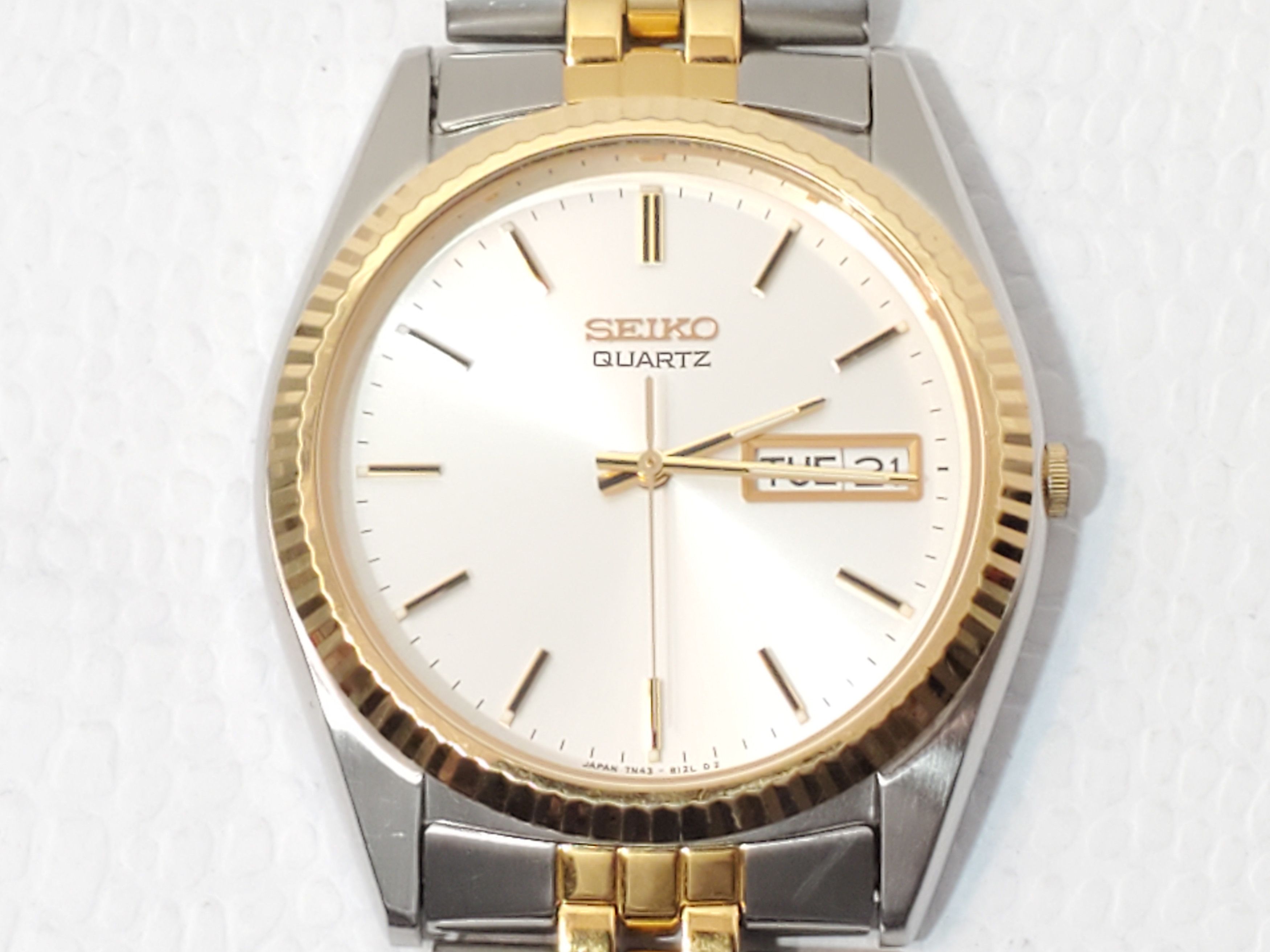 slim fit dress slacks 2001 Seiko 'Datejust' 7N43-8111 SGF206 Quartz – Mornington Watches