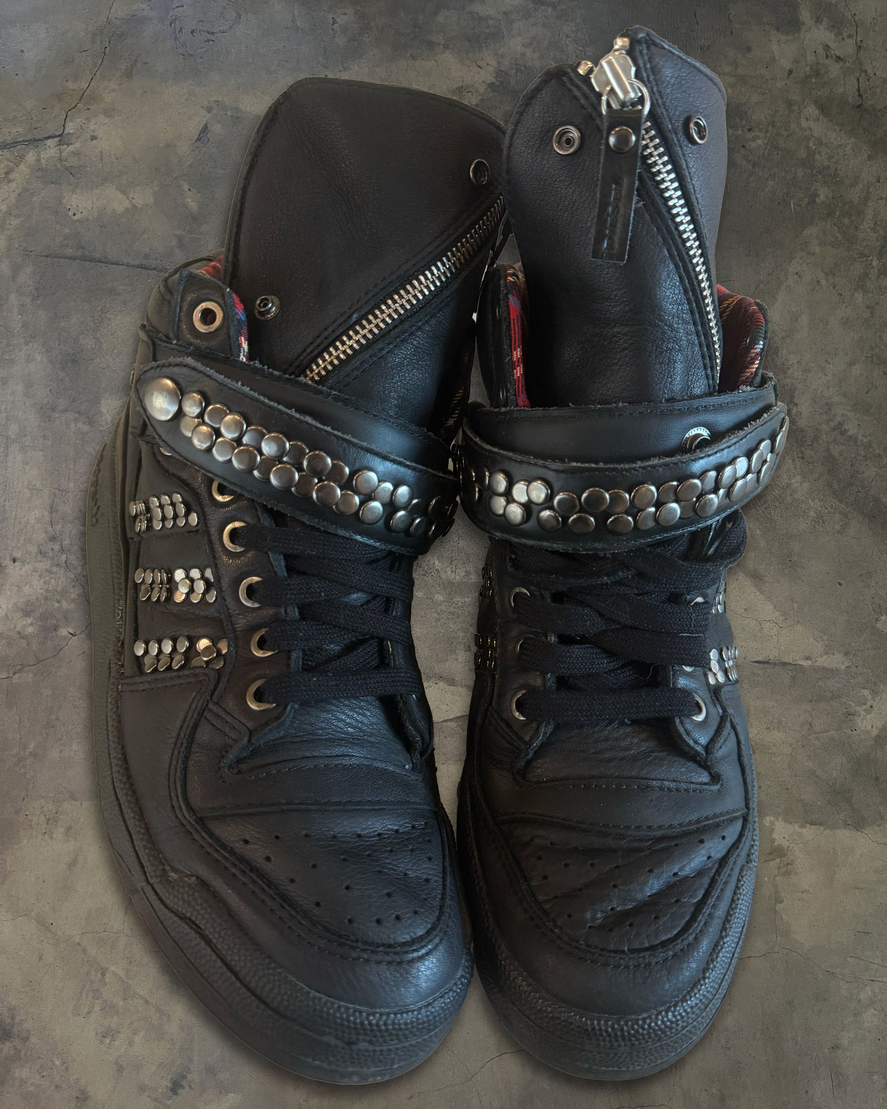 Adidas × Diesel DIESEL X ADIDAS STUDDED HIGH TOP SNEAKERS | Grailed