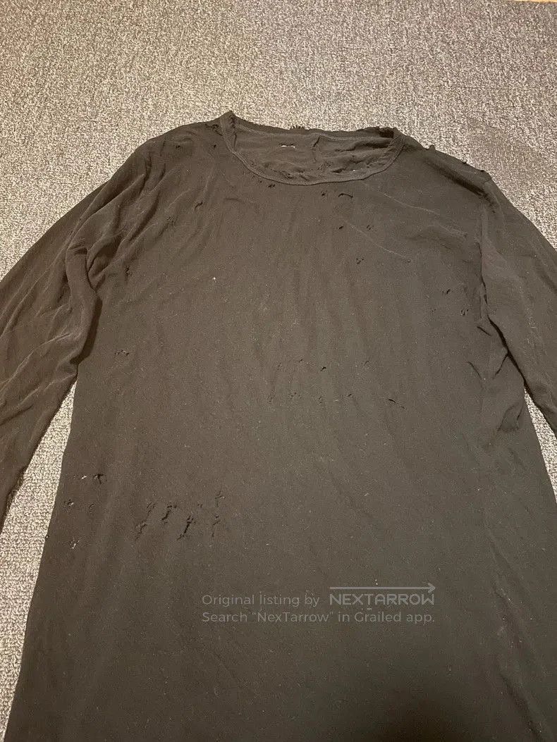 Rick Owens Unravel Project Distressed Long Sleeve T. Size US M / EU 48-50 / 2 - 2 Thumbnail