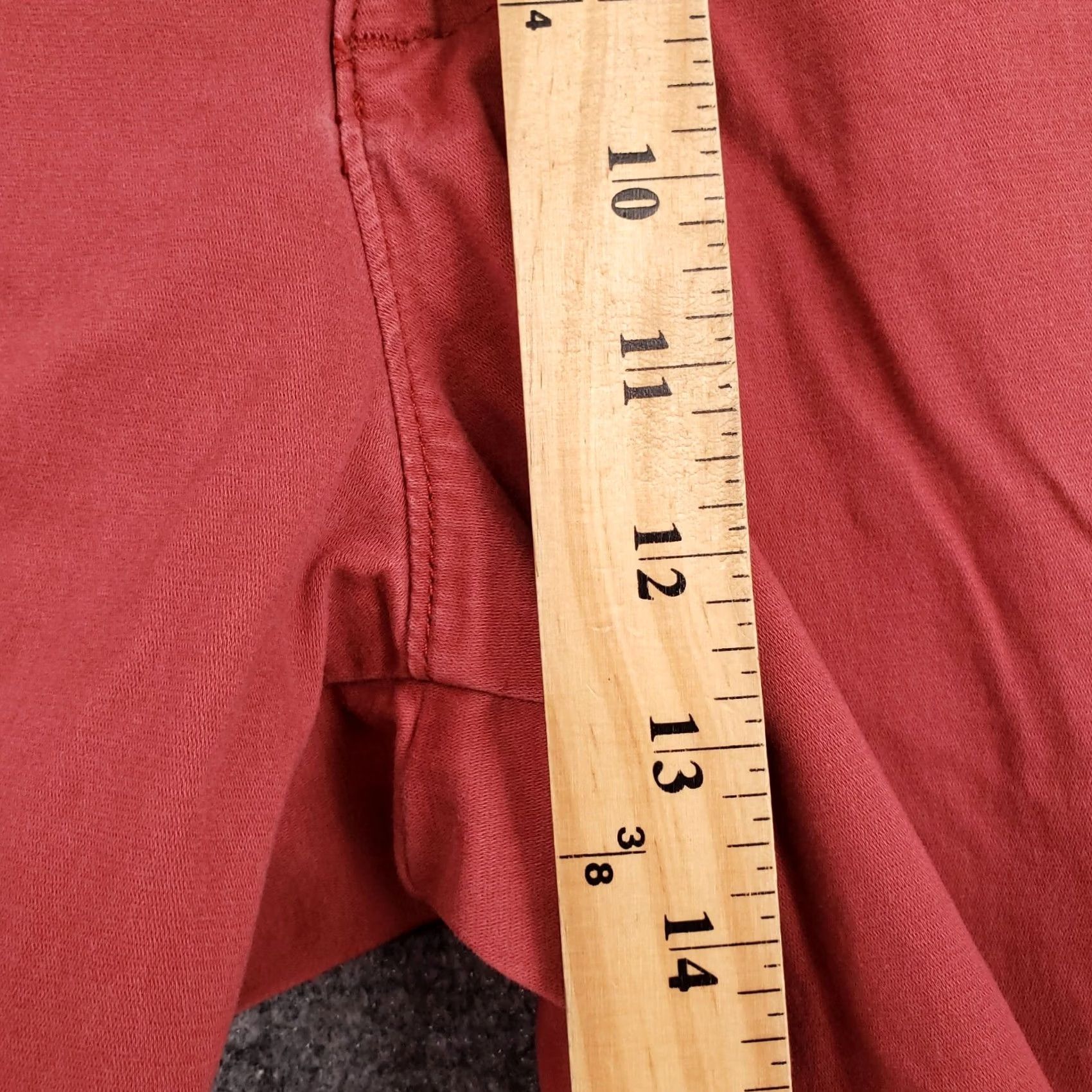 Lee Lee Shorts Mens 42 Red Chino Bermuda Flat Front Stretch Extreme Comfort Size US 42 / EU 58 - 5 Thumbnail