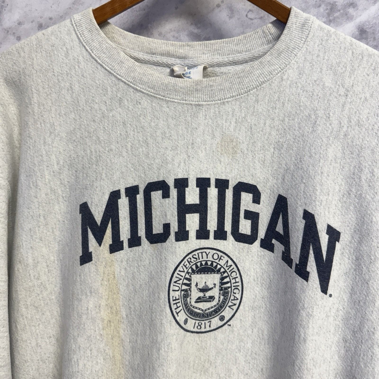 Champion Champion Reverse Weave University of Michigan Sweatshirt Size US XL / EU 56 / 4 - 3 Thumbnail