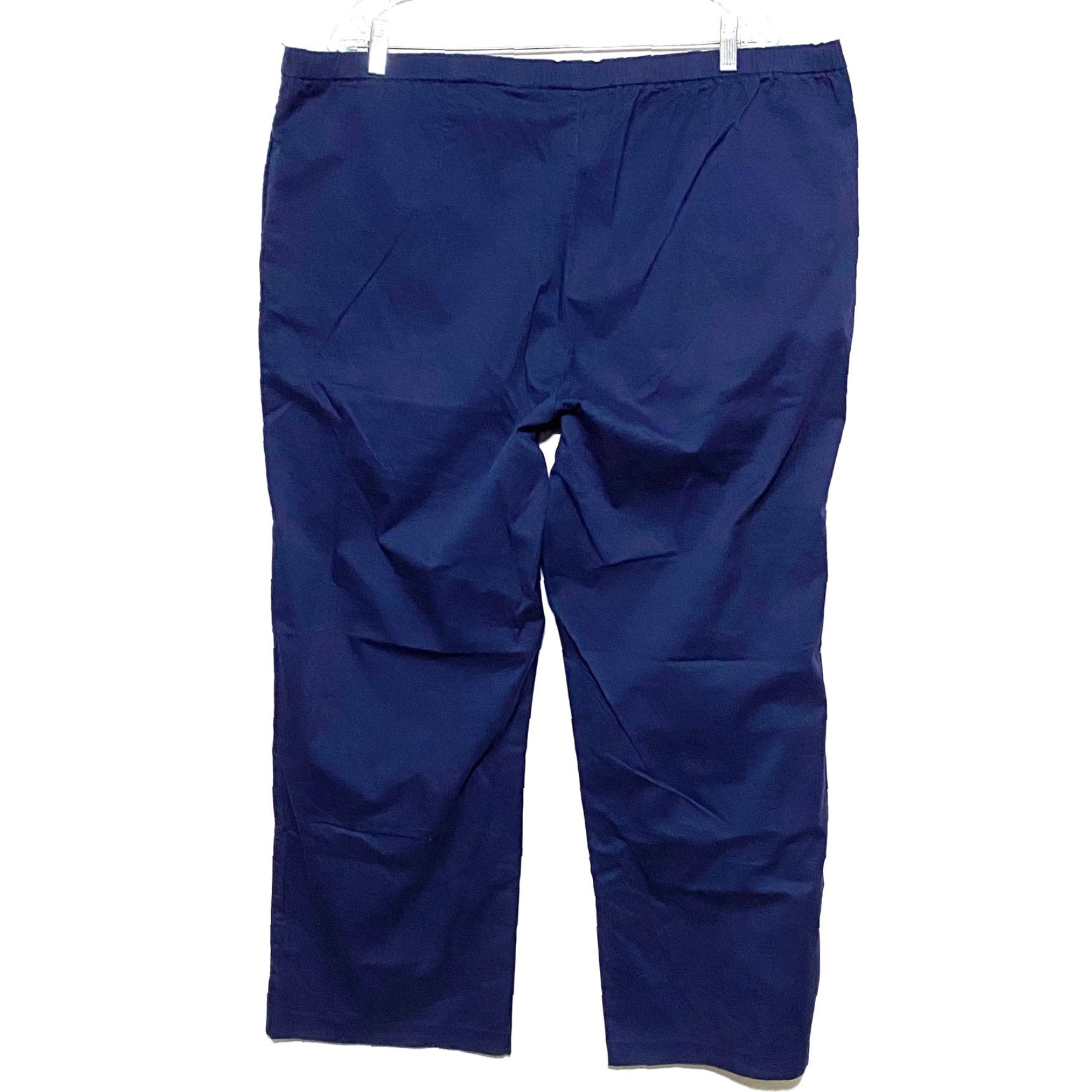 Coldwater Creek VINTAGE Coldwater Creek Navy Blue Pants Pull On Front Tie Pockets Womens Plus 1X 16W 18W Size 40" / US 18 - 3 Thumbnail