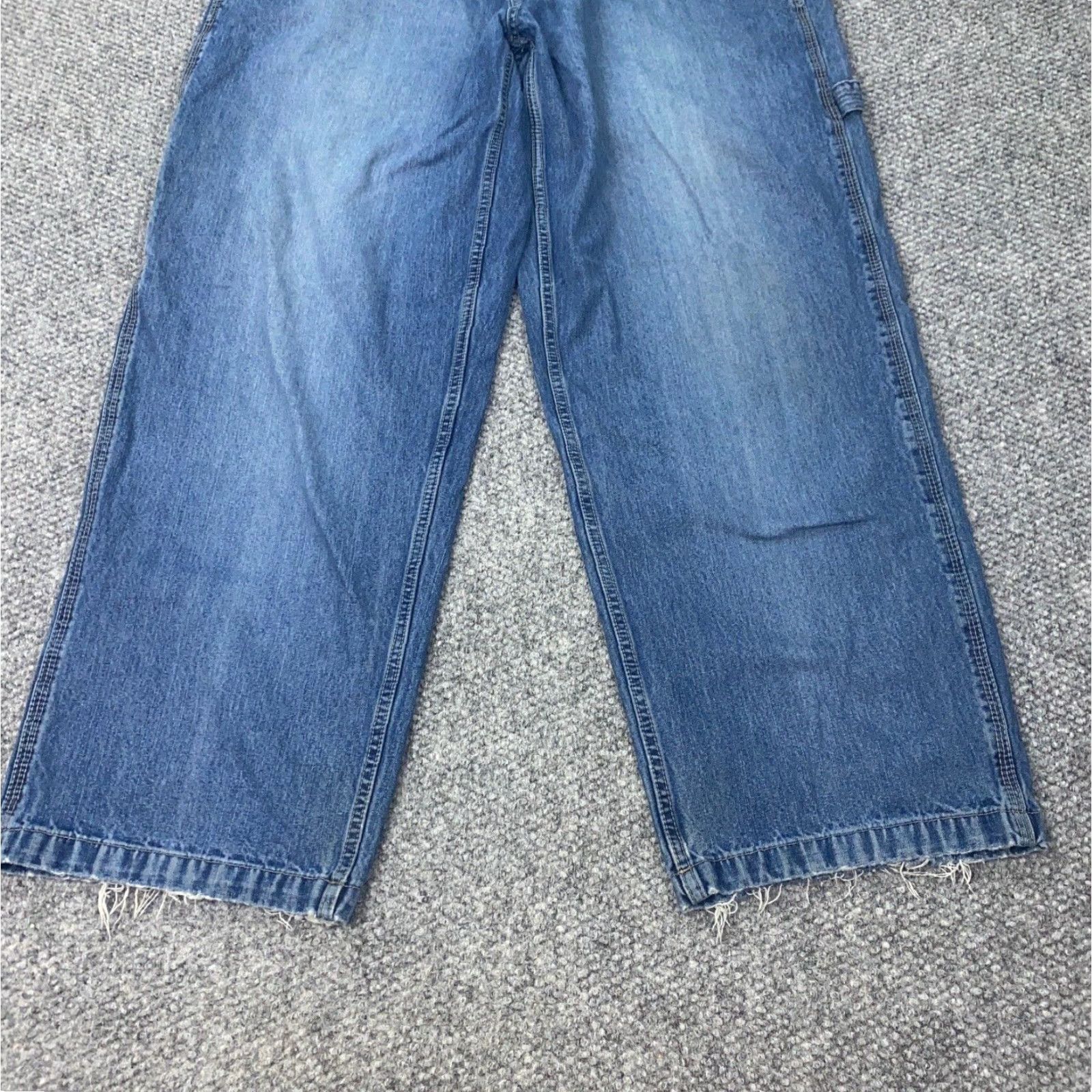 Vintage VINTAGE Paco Jeans Mens Jeans 40x32 Blue Carpenter Baggy Loose Skater Grunge Y2K Men's 40 Regular Inseam 31" Cotton Denim Retro 90s Mens Size US 40 / EU 56 - 5 Thumbnail