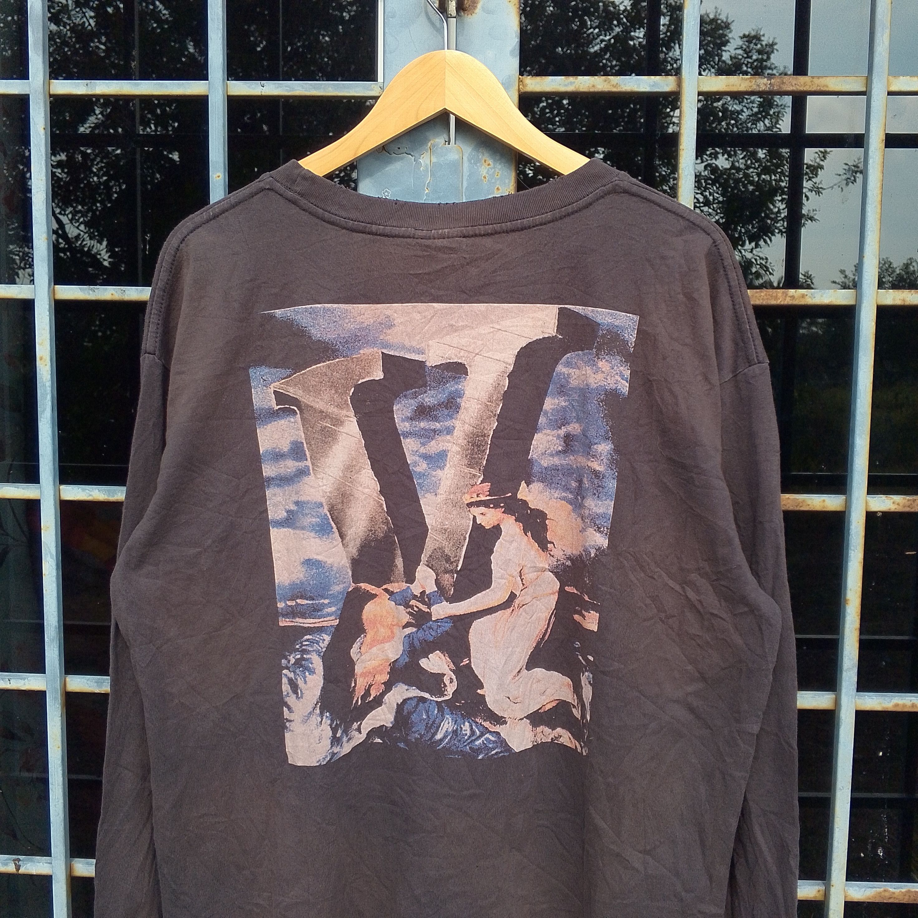 Saint Michael x Vlone Distressed Long Sleeve Tee