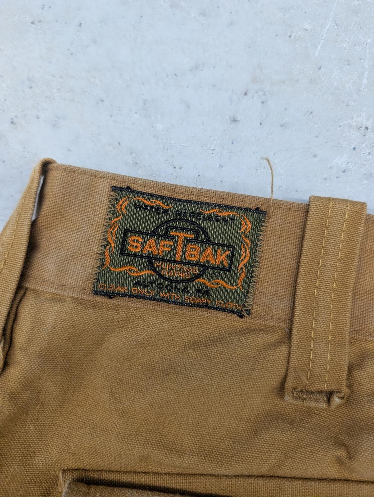 SafTbak Vintage 70s Saftbak Straight Two-Toned Brown Canvas Pants Size US 39 - 3 Thumbnail