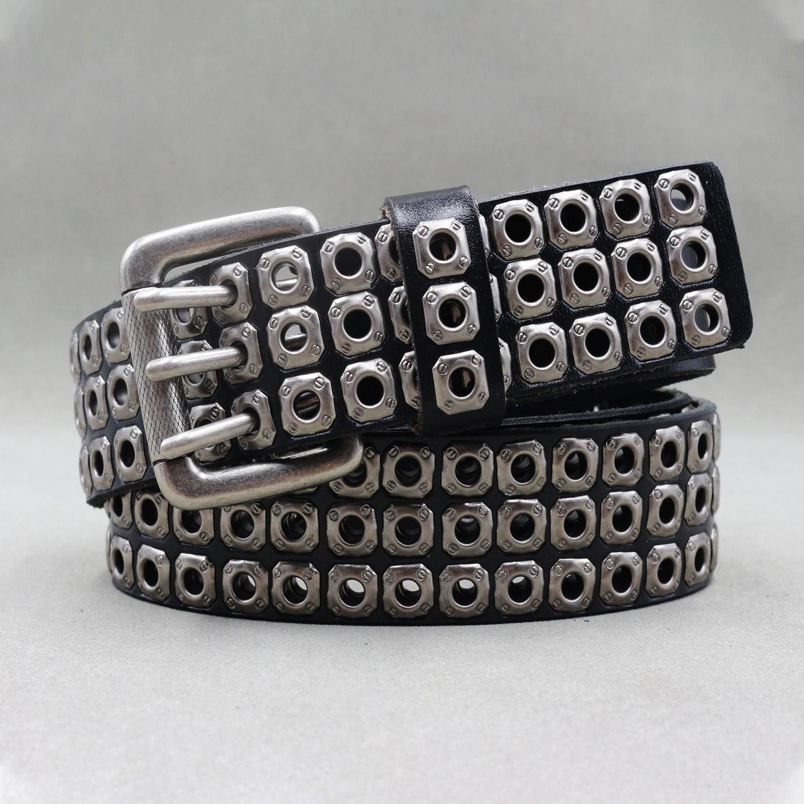 Other Leather Studded Belt Size ONE SIZE - 2 Thumbnail