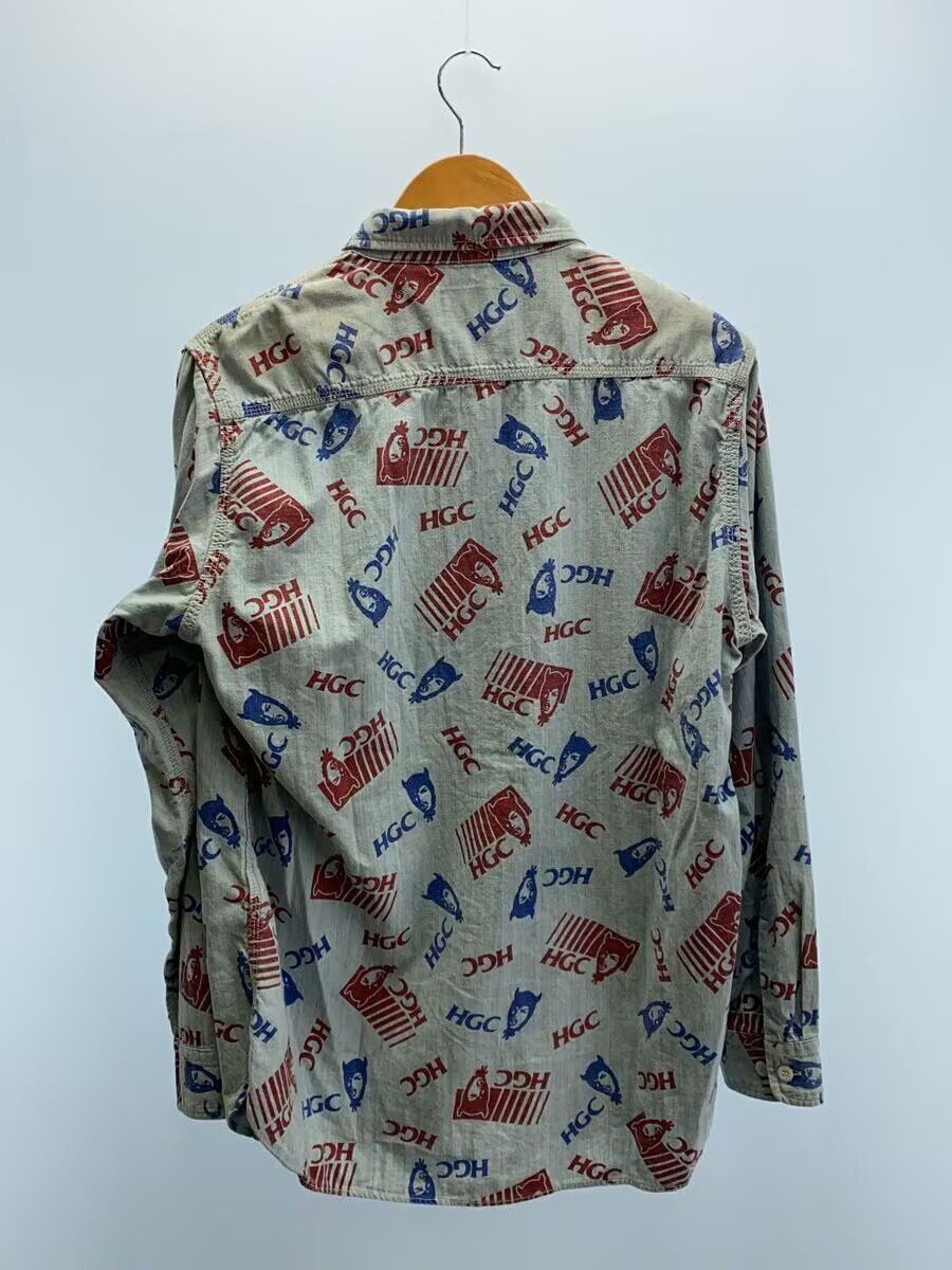 Hysteric Glamour Hysteric Glm Monogram Hgc Pttn Ctn Chambray Work Shirt Blue Size US M / EU 48-50 / 2 - 2 Thumbnail