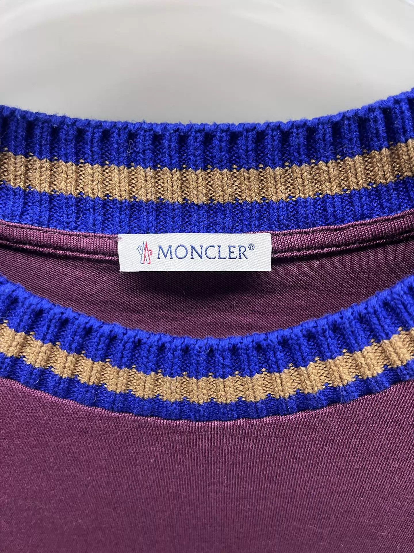 Moncler Moncler Knit Collar Embroidered Logo SS Tee XL Size XL / US 12-14 / IT 48-50 - 3 Thumbnail
