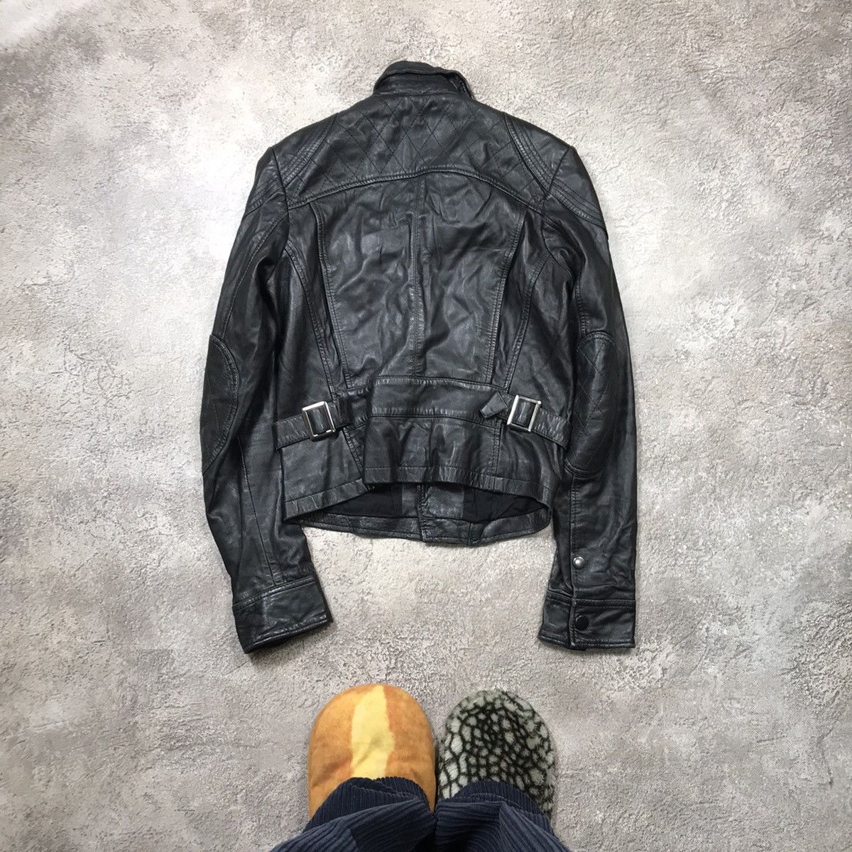 Japanese Brand VINTAGE Y2K LEATHER JACKET JAPAN CASUAL STREETWEAR 90s Size M / US 6-8 / IT 42-44 - 6 Thumbnail