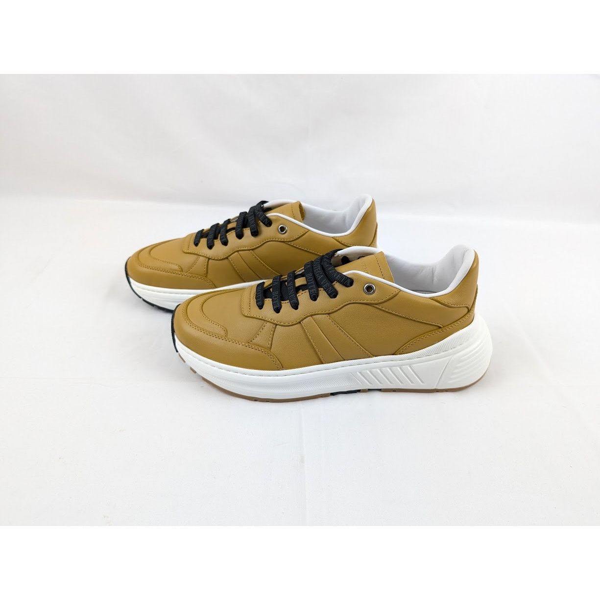 Bottega Veneta o1rshd1 Scarpa Pelle Sneakers Speedster in Butter Scotch Size US 7 / EU 40 - 18 Thumbnail