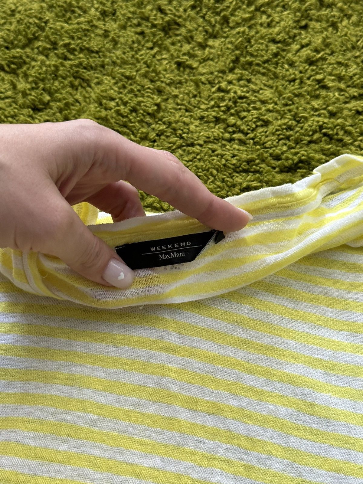 Designer × Max Mara × Weekend Max Mara Max Mara Weekend striped linen t-shirt Size M / US 6-8 / IT 42-44 - 3 Thumbnail
