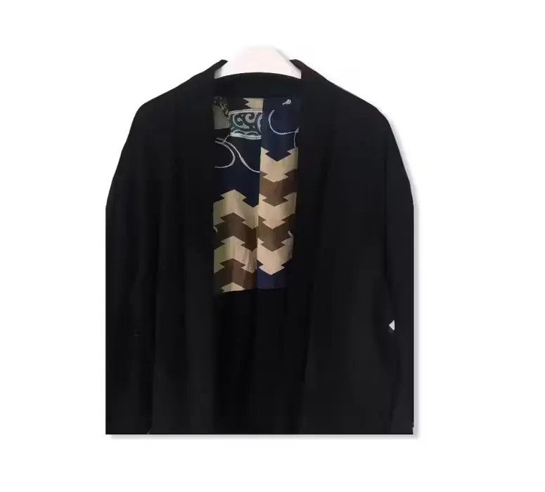 Japanese Brand Haori Five Crest Logo Jade Black Kimono Noragi Jacket Size US M / EU 48-50 / 2 - 2 Thumbnail