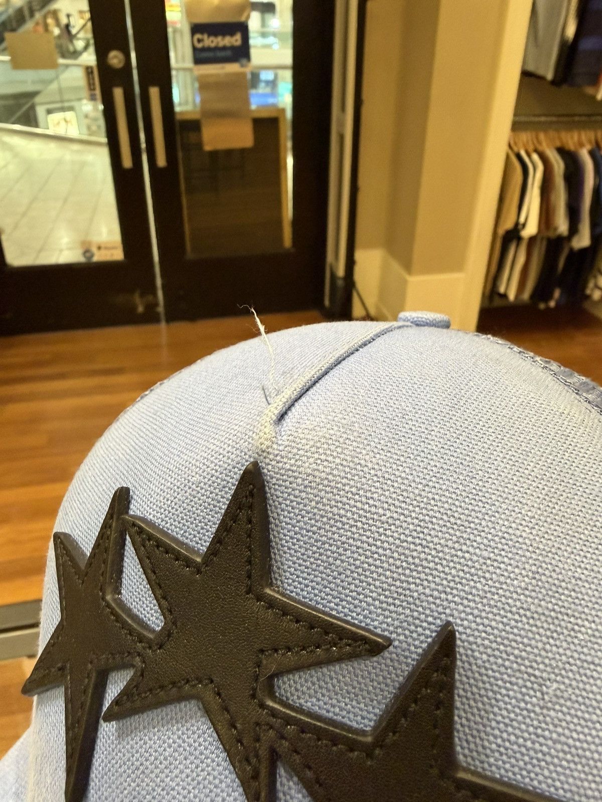 Amiri Amiri 3 Star Trucker Hat - Blue Size ONE SIZE - 4 Thumbnail