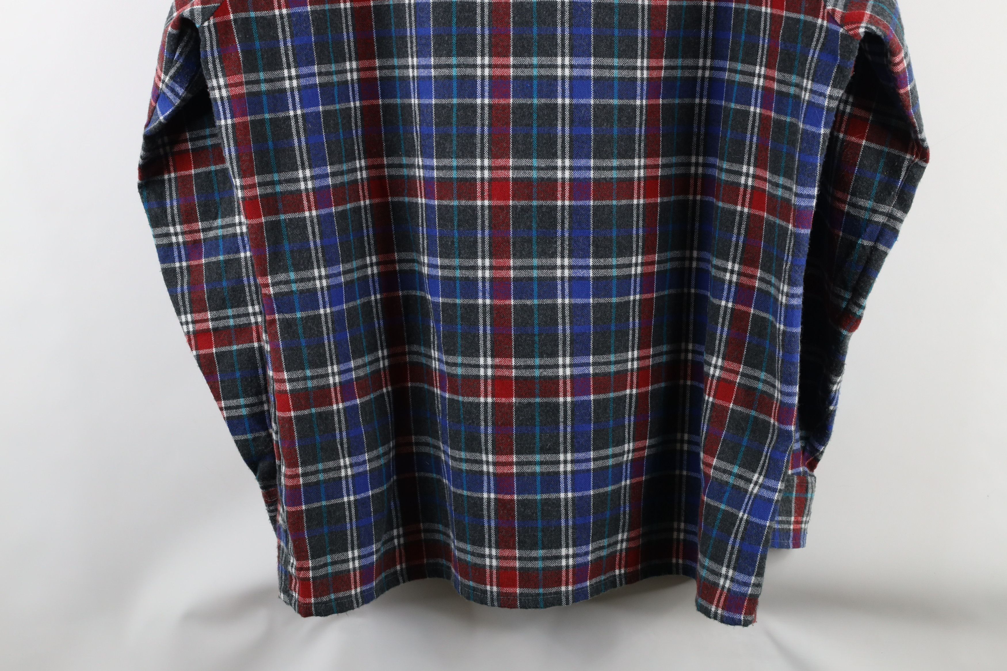 Vintage Vintage 70s Streetwear Pocket Collared Button Shirt Plaid Size US L / EU 52-54 / 3 - 10 Thumbnail